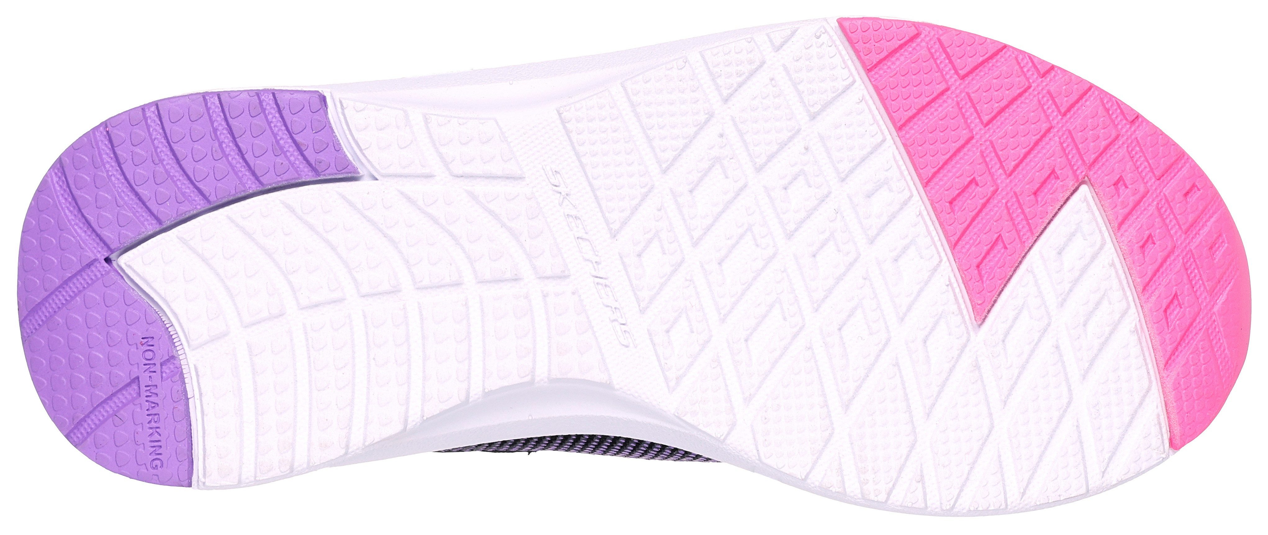 Skechers Sneakers DYNAMIC TREAD vrijetijdsschoen, klittenbandschoen met glanzende textielinzet
