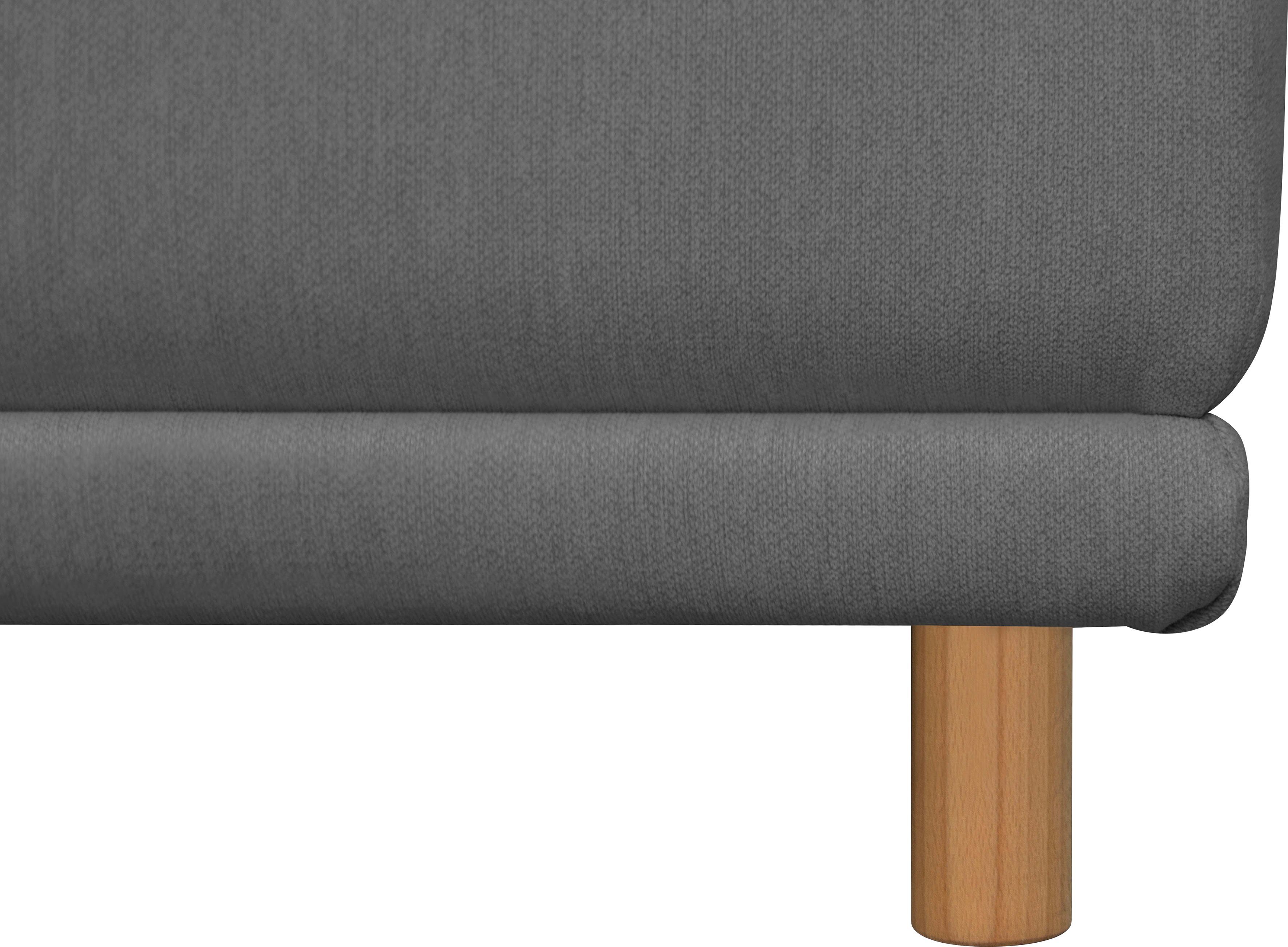 andas Hoekbank Maroon L-vorm in een scandinavisch design, met losse kussens