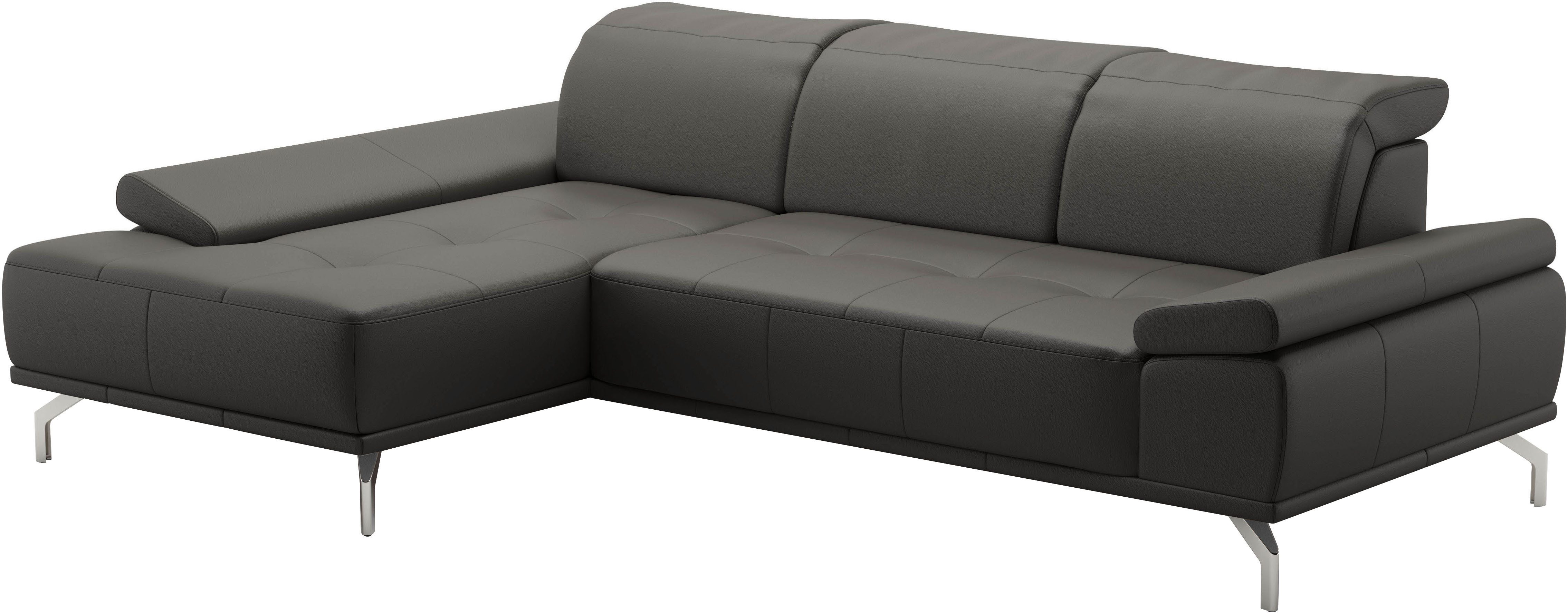 Places of Style Hoekbank Caluna Incl. zitdiepteverstelling, optioneel met hoofd- en armleuningverstelling