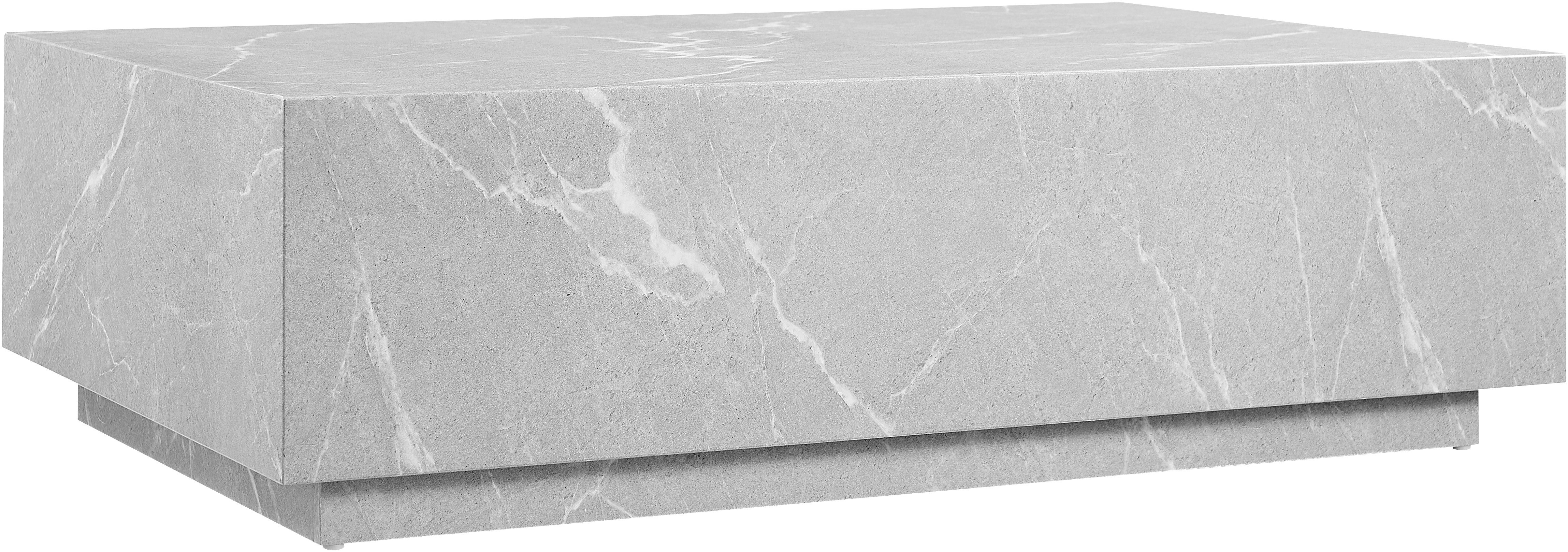 SalesFever Salontafel Almeria bijzettafel B/D 120/75 cm rechthoekig 120x75 cm, in marmerlook gefolieerd