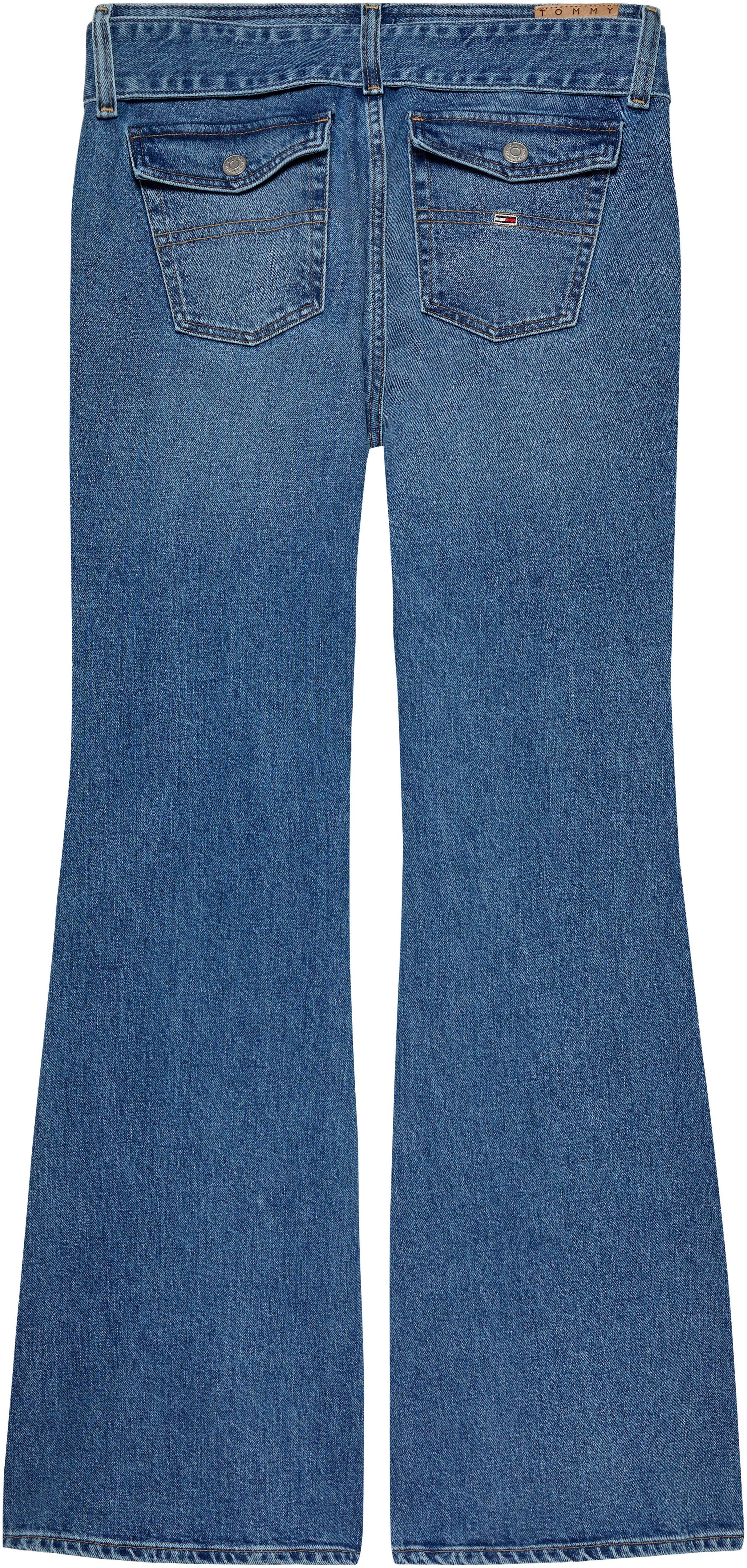 TOMMY JEANS Wijd uitlopende jeans LW FLR BELTED BH7136
