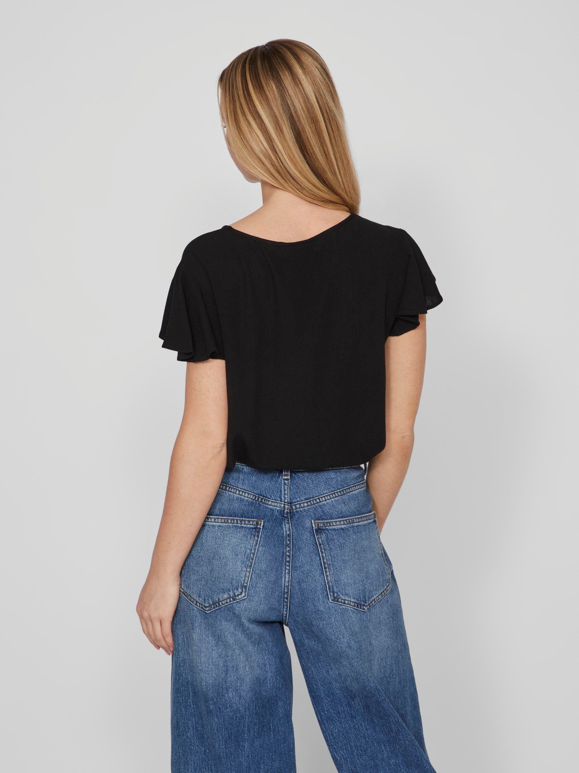 Vila Shirt met korte mouwen VIMESA TAPE DETAIL S/S TOP - NOOS