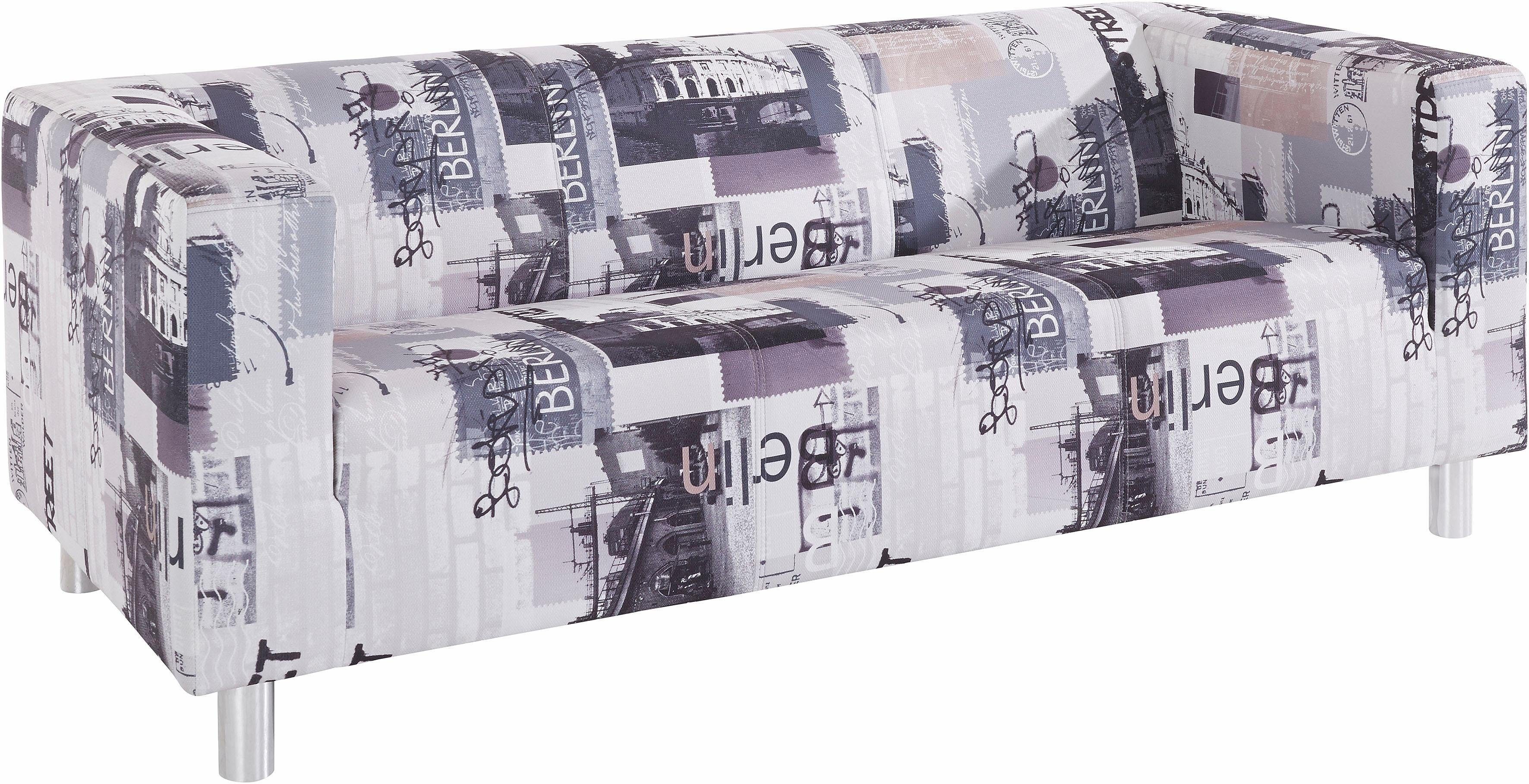 INOSIGN 3-zitsbank Clip met berlijnse print
