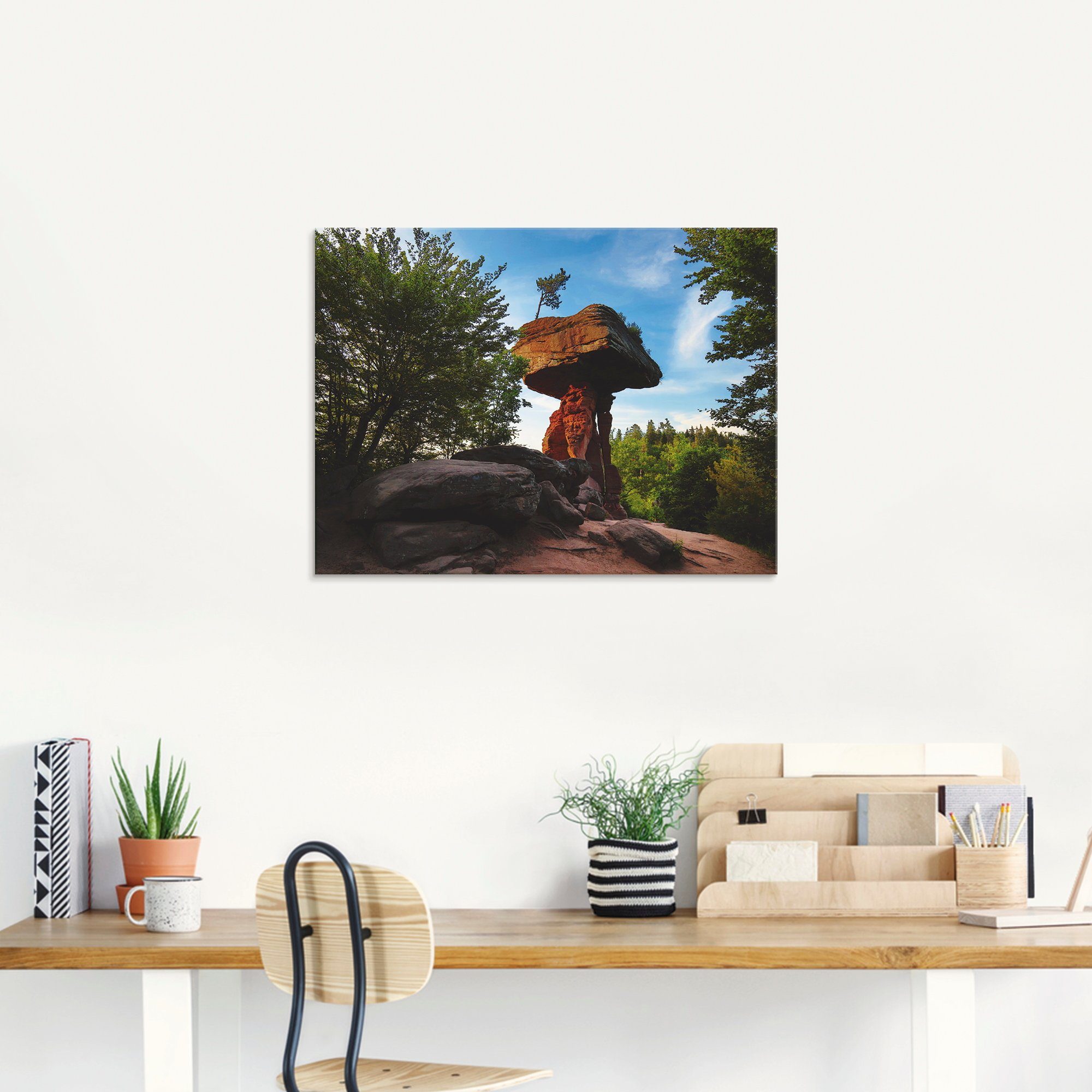 Artland Print op glas Duivelse tafel in verschillende maten
