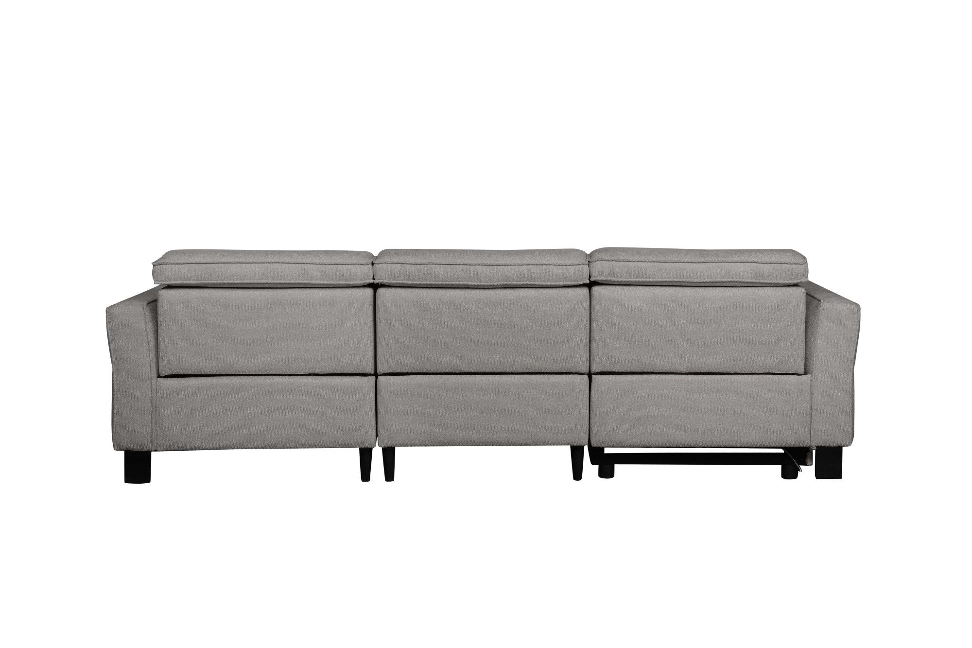 Places of Style Hoekbank Carpari, L-vorm, 263 cm, handmatige of elektrische relaxfunctie
