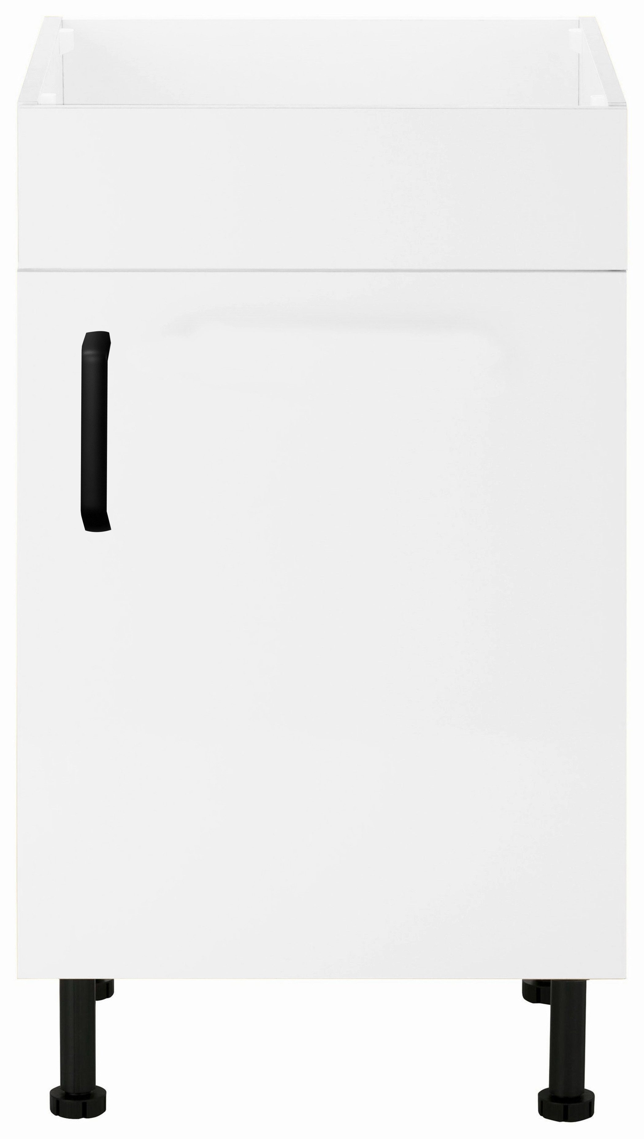 wiho Küchen Gootsteenkast Simi 50 cm breed, met verstelbare voeten, zonder werkblad