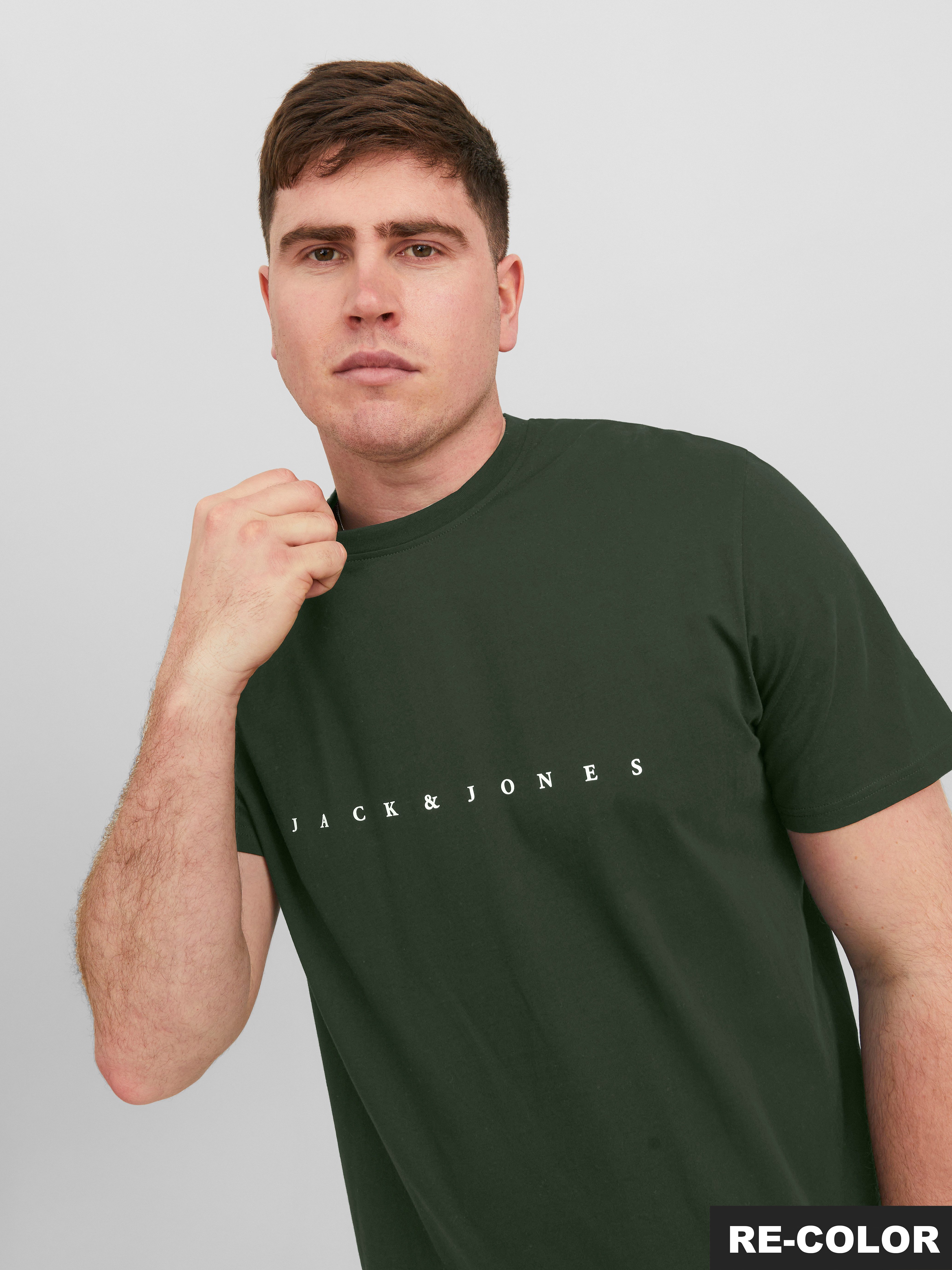 Jack & Jones PlusSize Shirt met ronde hals JJESTAR JJ TEE SS NOOS PLS