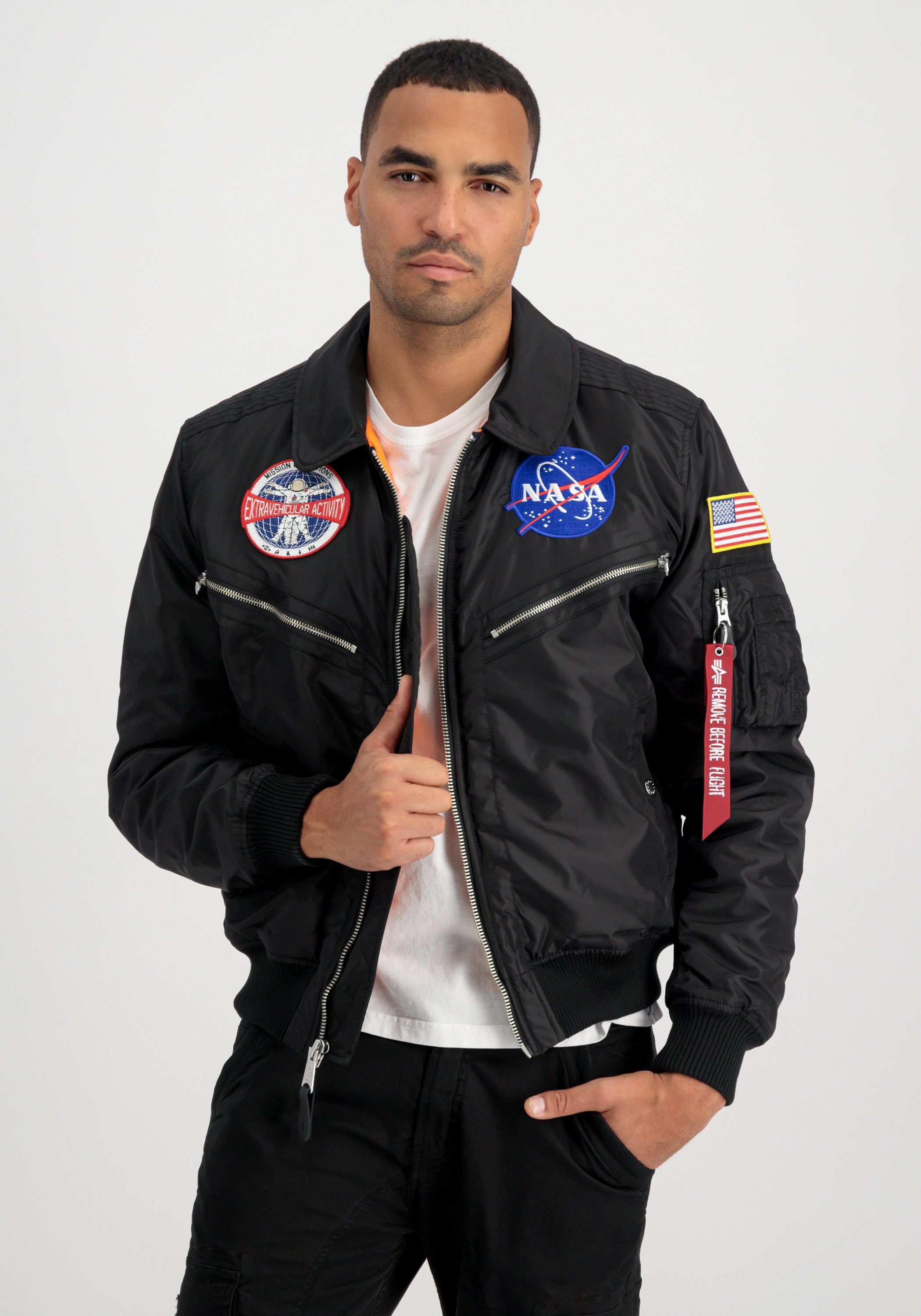 Alpha Industries Bomberjack ALPHA INDUSTRIES Men - Bomber Jackets Spacewalk Jacket heren jassen maat S zwart