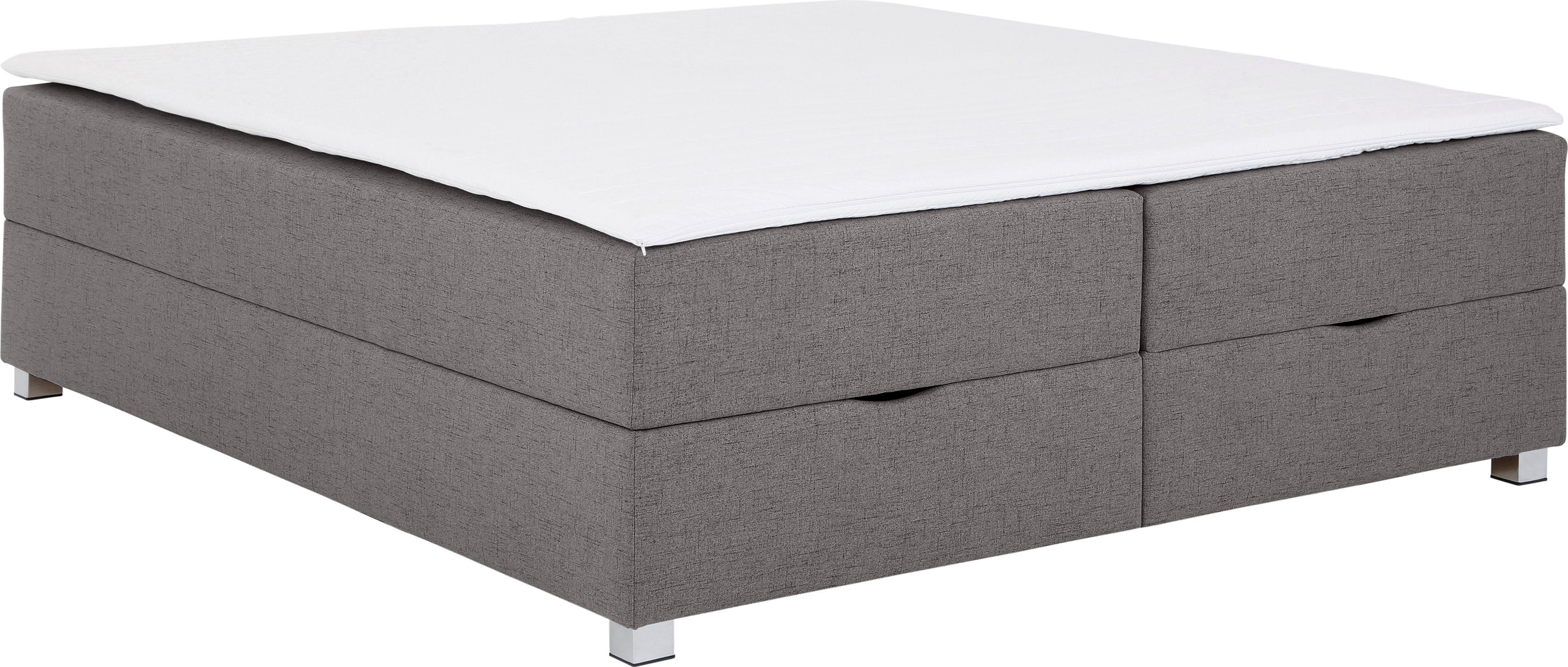 INOSIGN Boxspring Alexis zonder hoofdbord - ideaal voor ruimtes met schuine plafonds, in 4 breedten