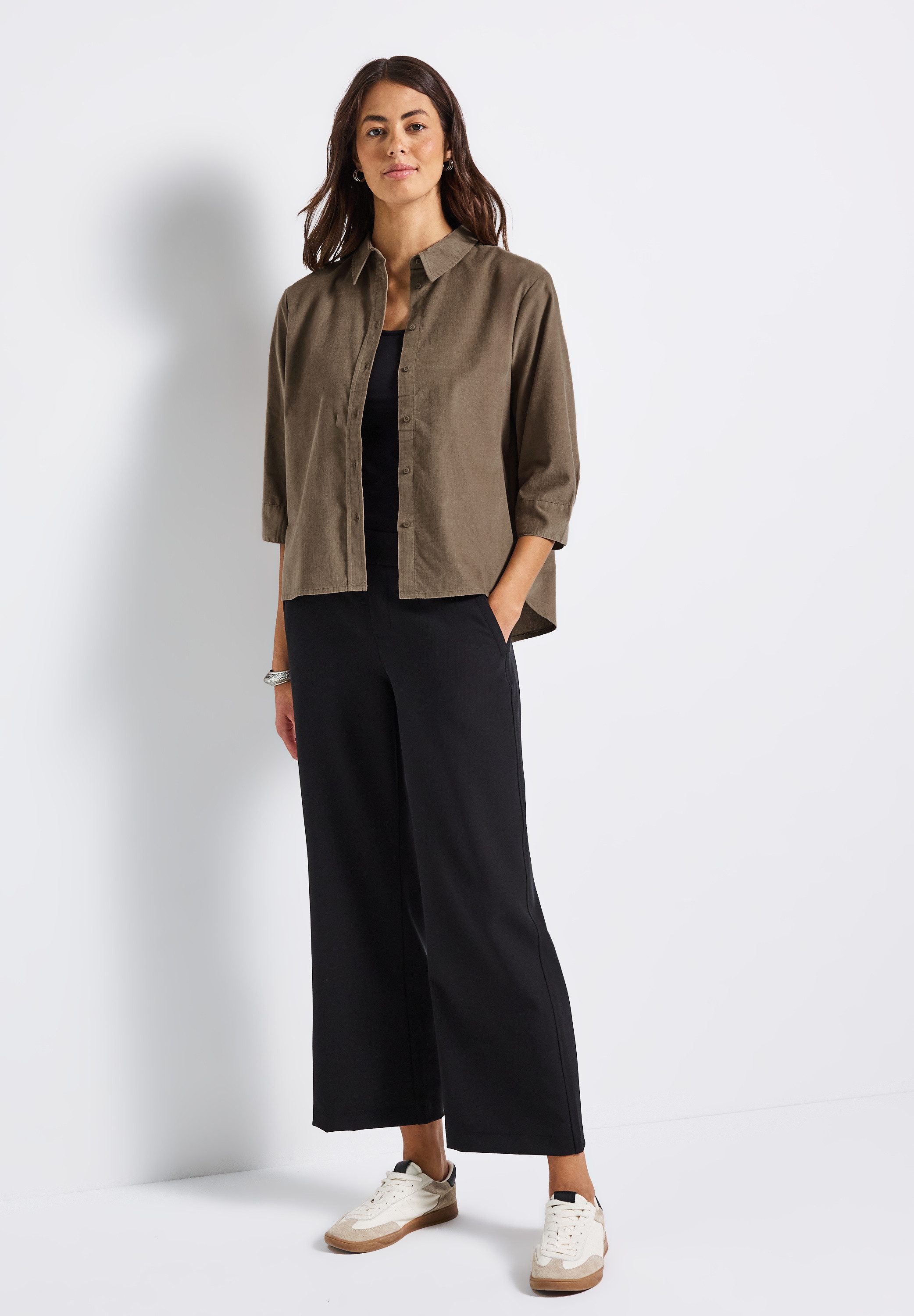 STREET ONE Overhemdblouse in cord-kwaliteit