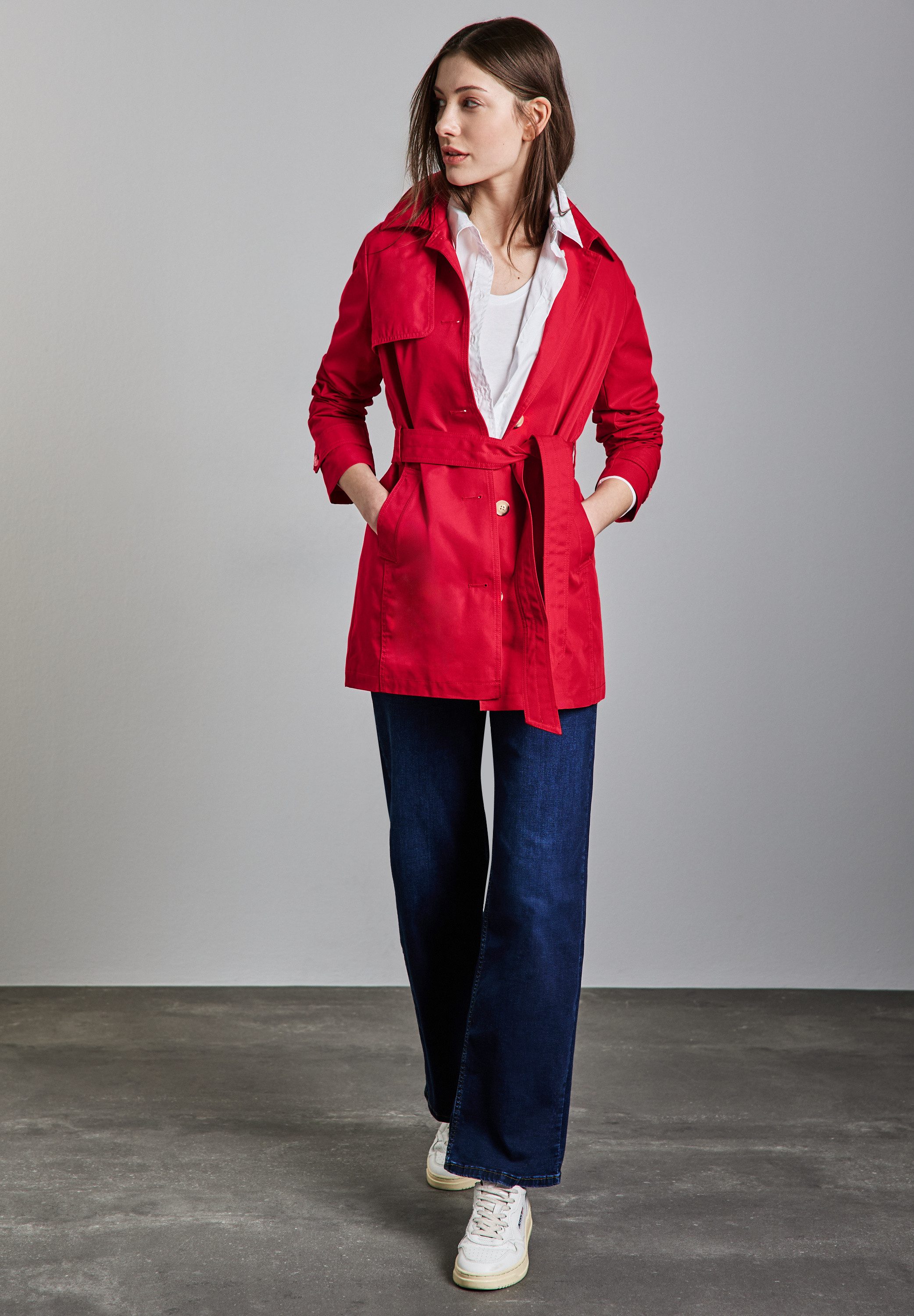 STREET ONE Trenchcoat met riem om te tailleren