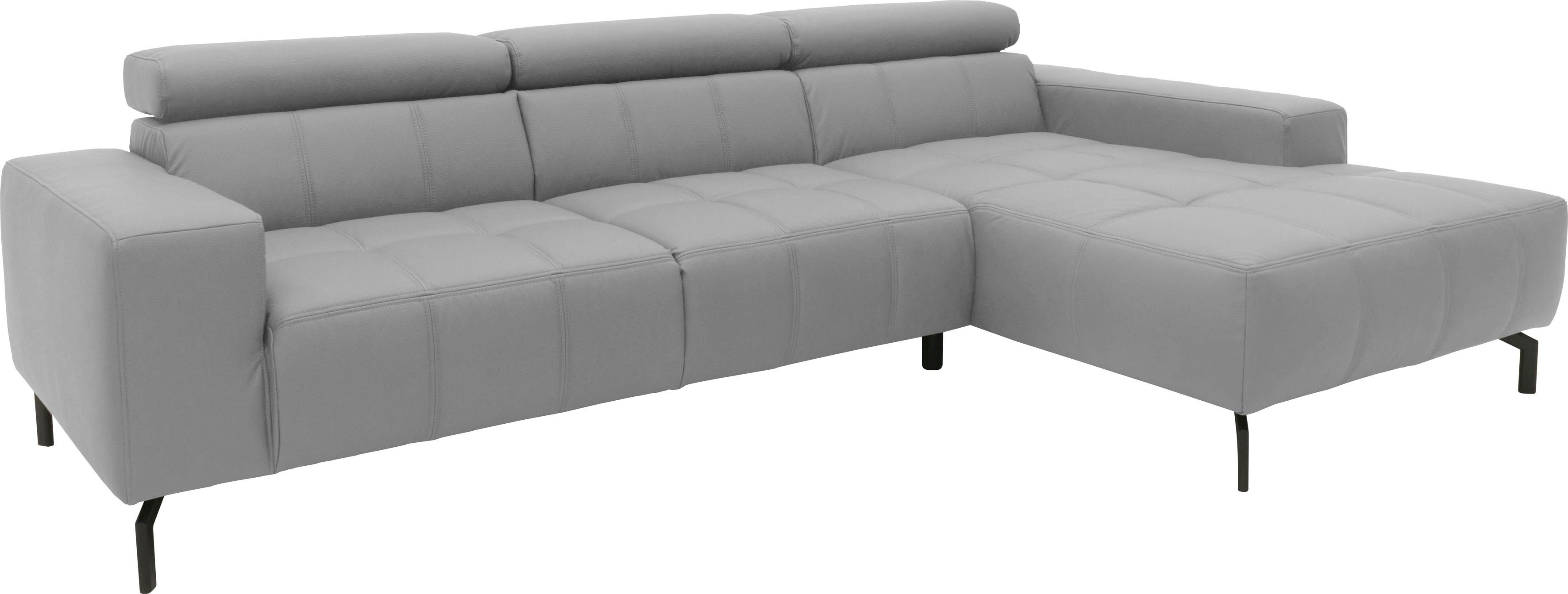 DOMO collection Hoekbank Cunelli mooie zitnaden als designelement, stevige zitcomfort, L-vorm