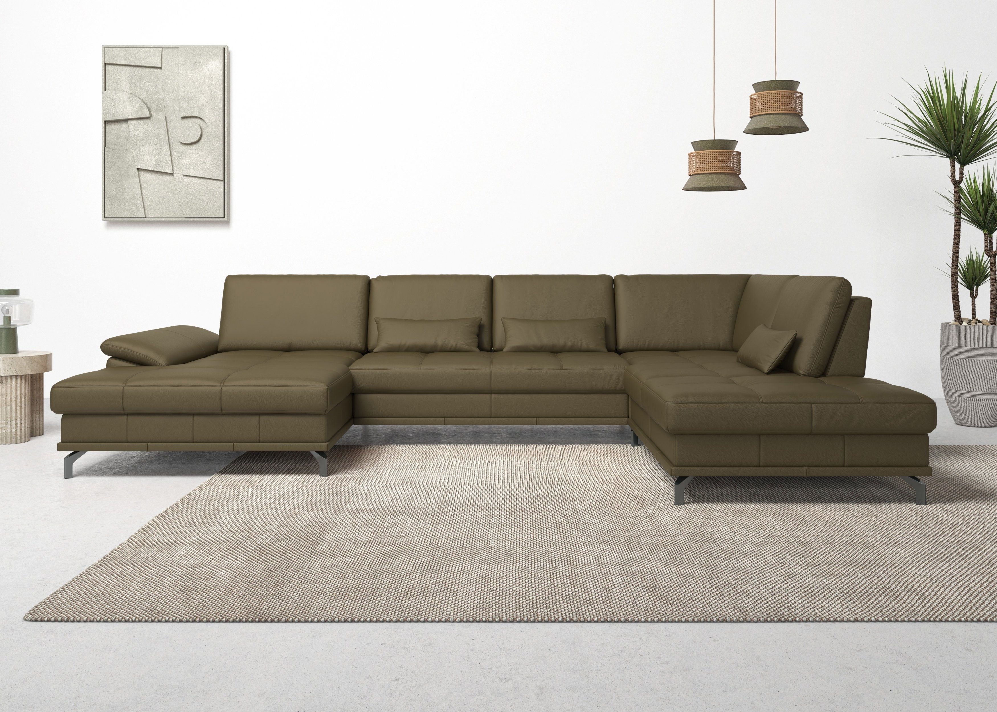 Places of Style Zithoek Costello U-vorm, met zitdiepteverstelling, armleuningverstelling en