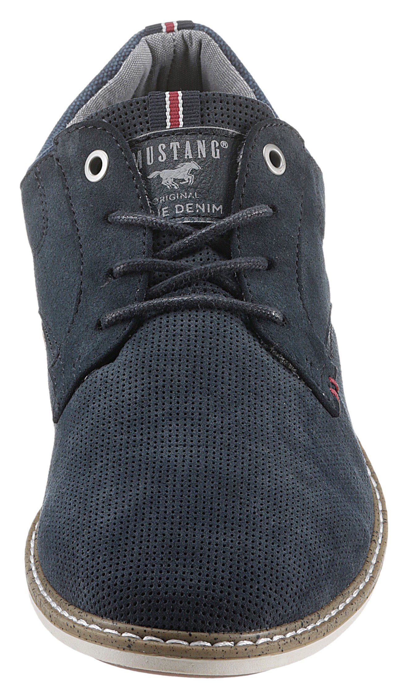 Mustang Shoes Veterschoenen , vrijetijdsschoen, lage schoen, veterschoen met perforatie