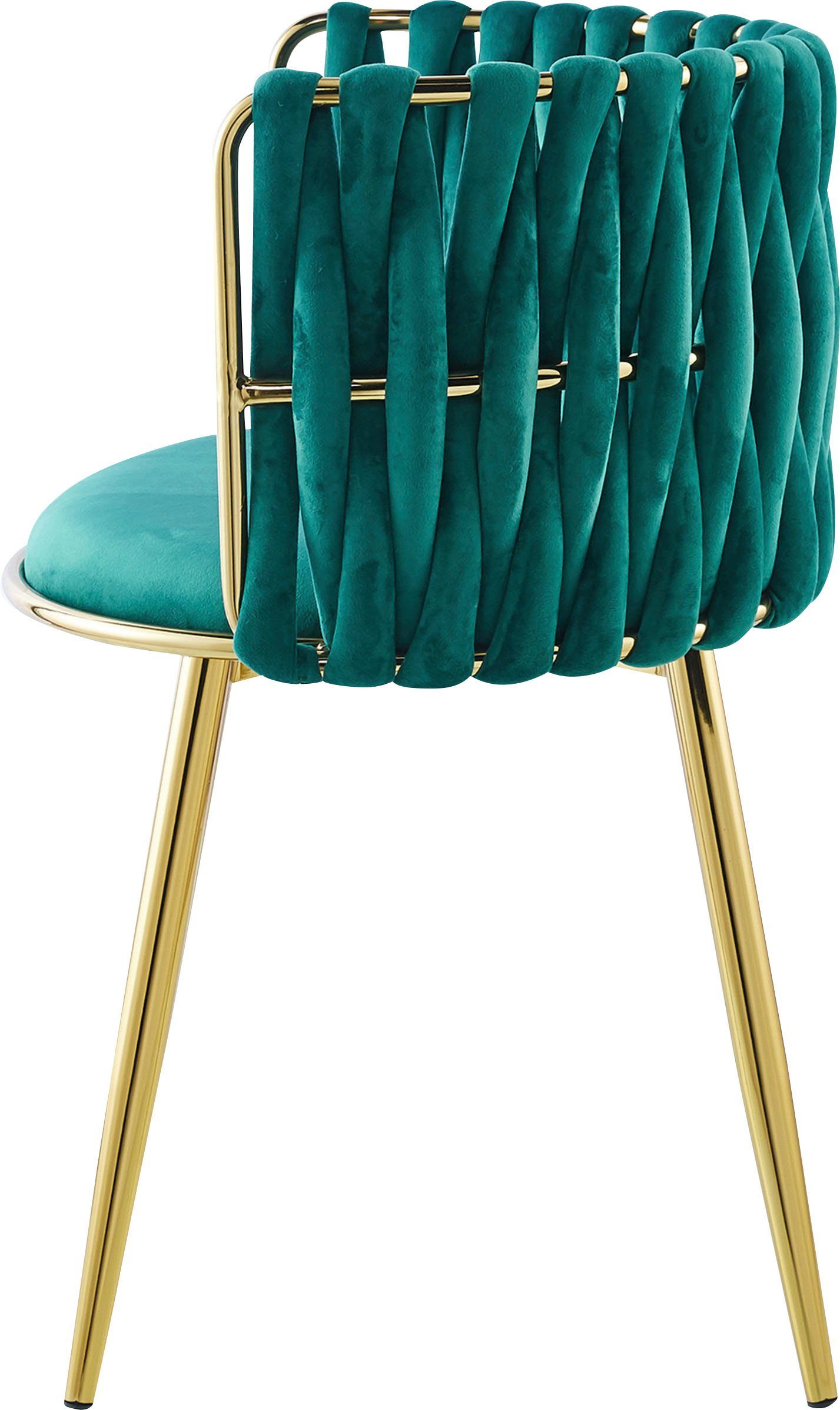 Kayoom Eetkamerstoel Stoel Milla 125 2-delige set, geweldig ontwerp van de rugleuning, ronde zitting (set, 2 stuks)