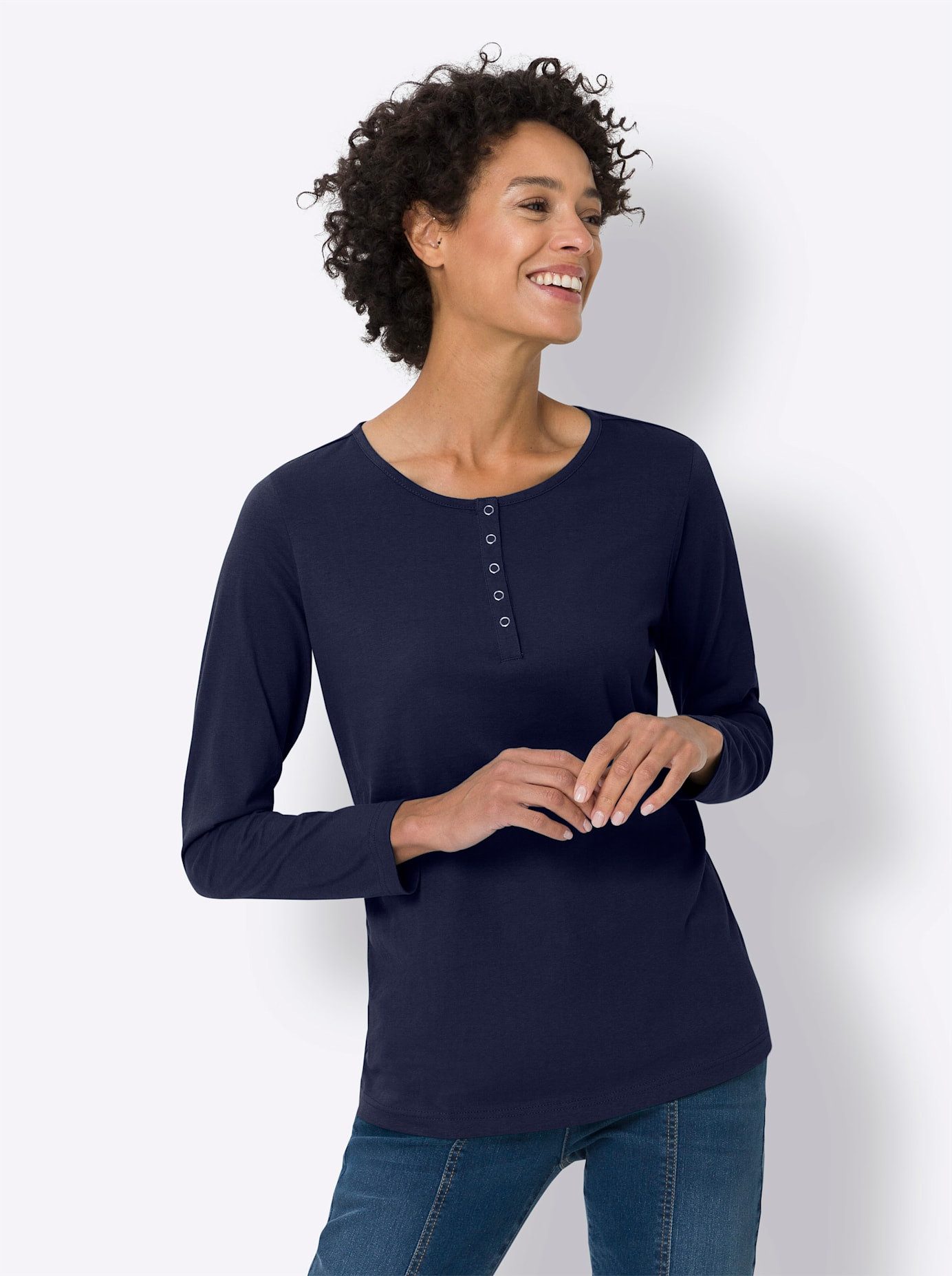 Classic Basics Shirt met lange mouwen (1-delig)
