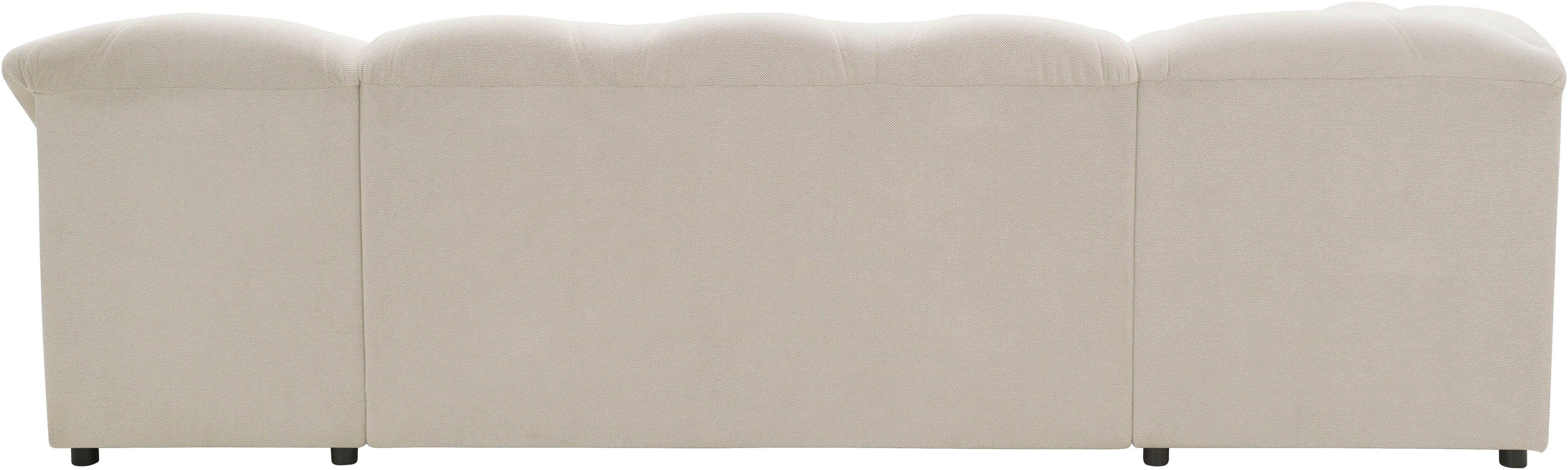 DOMO collection Zithoek Flores ook in leren bekleding, B/D/H: 293/180/86 cm, U-vorm (3 stuks)