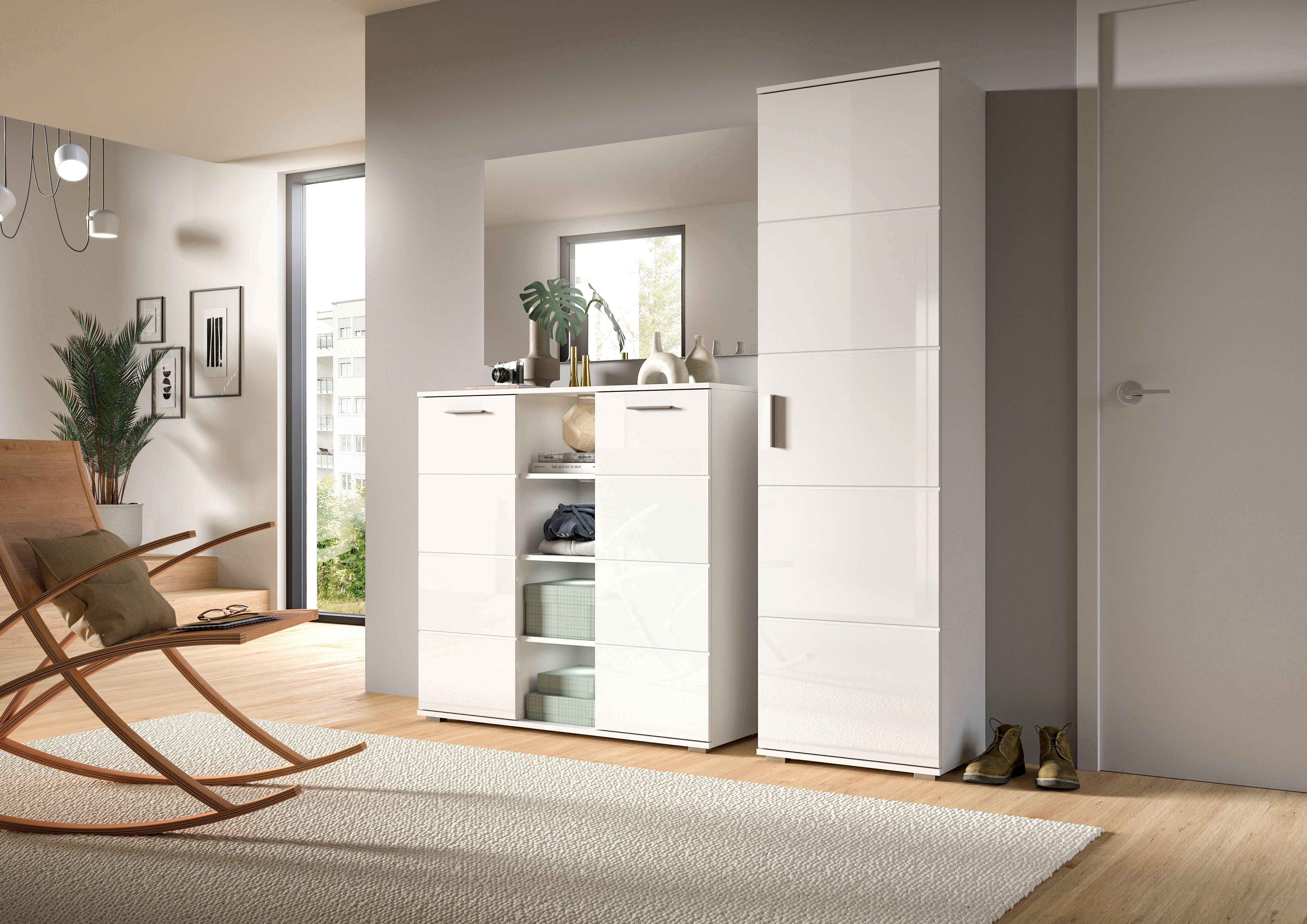 INOSIGN Garderobespiegel Valge, Breedte 109 cm, inclusief Materiaal voor Wandmontage Spiegel, wandspiegel, gangspiegel, halspiegel, spiegelpaneel
