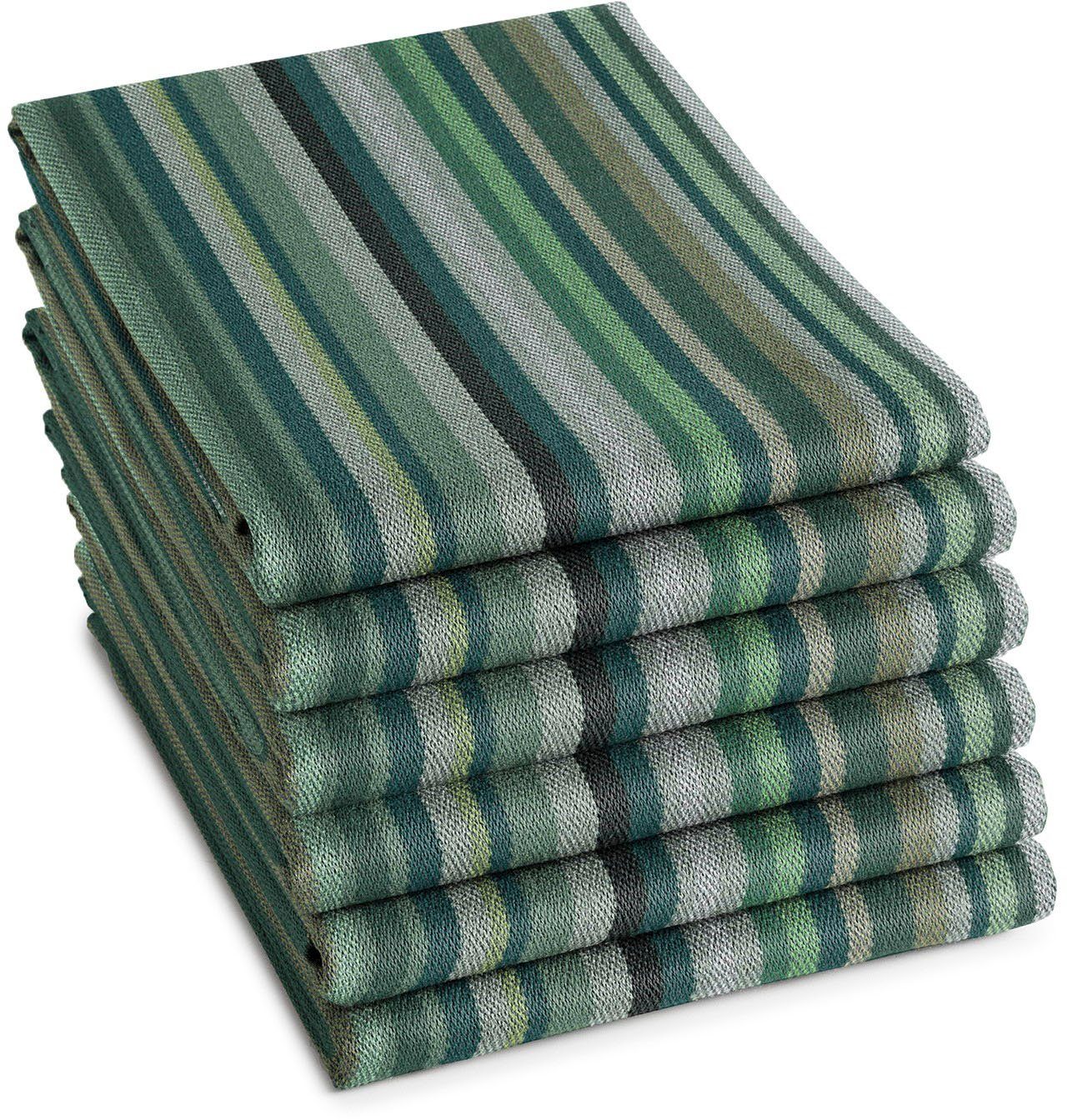 DDDDD Theedoek Over the rainbow Jacquard-stof, 60 x 65 cm (set, 6-delig)