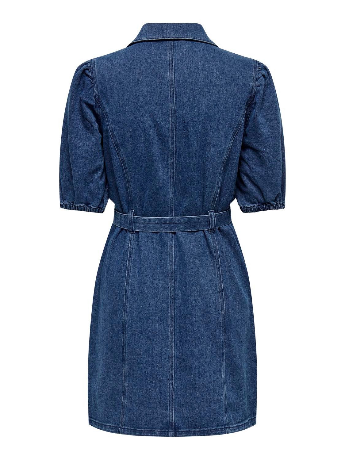 Only Jeans jurk ONLVIBBE SS BELT DNM DRESS NOOS