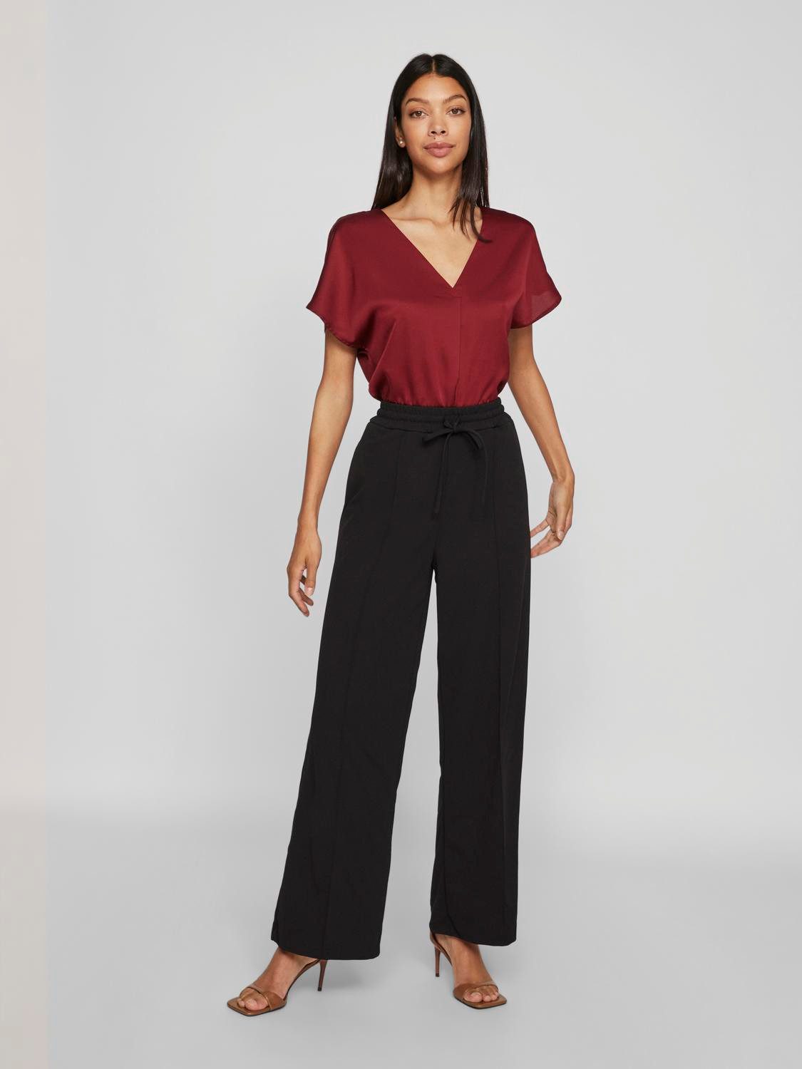 Vila Comfortbroek VICLUA HW WIDE PANTS-NOOS