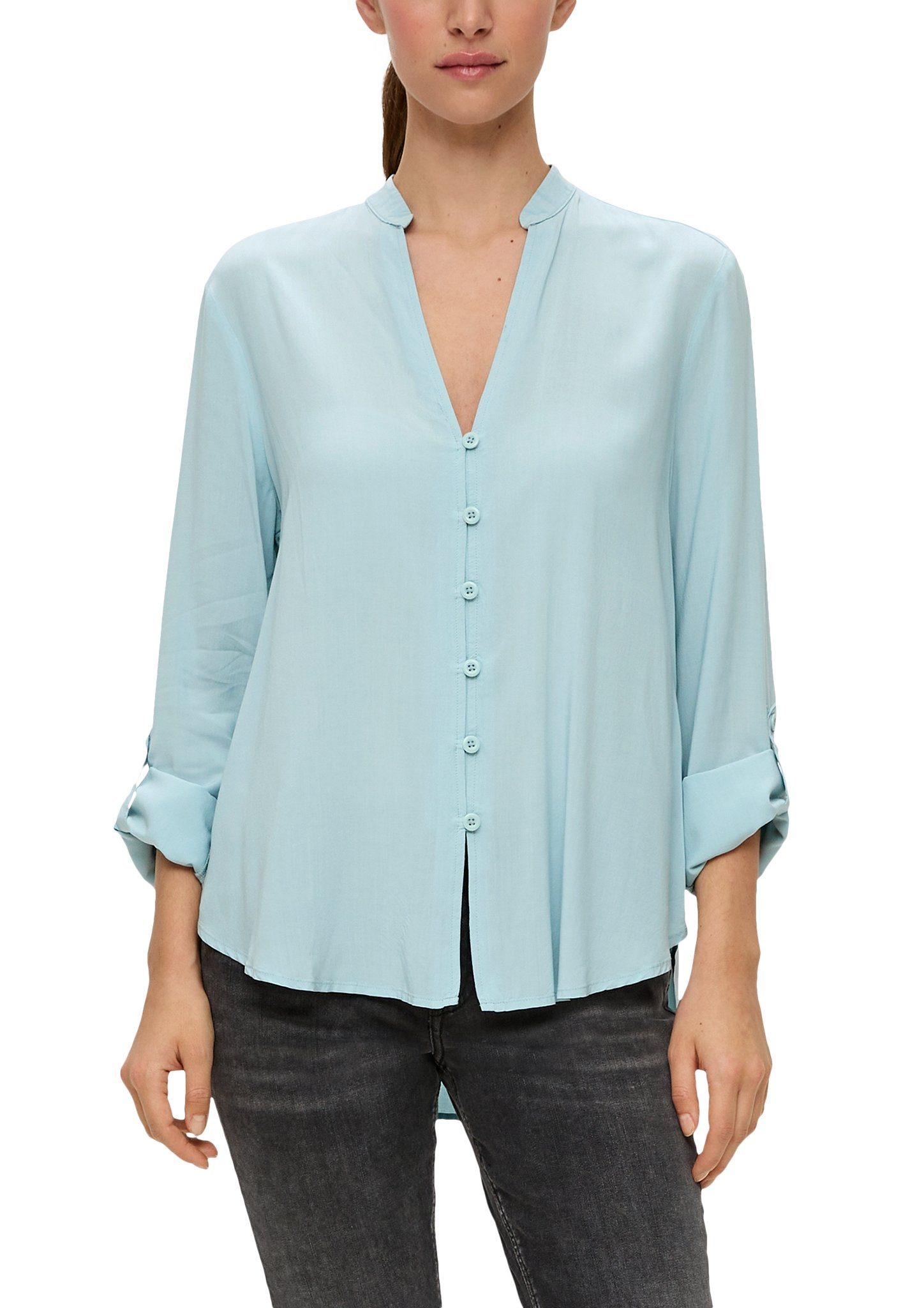 Q S by s.Oliver blouse lichtblauw