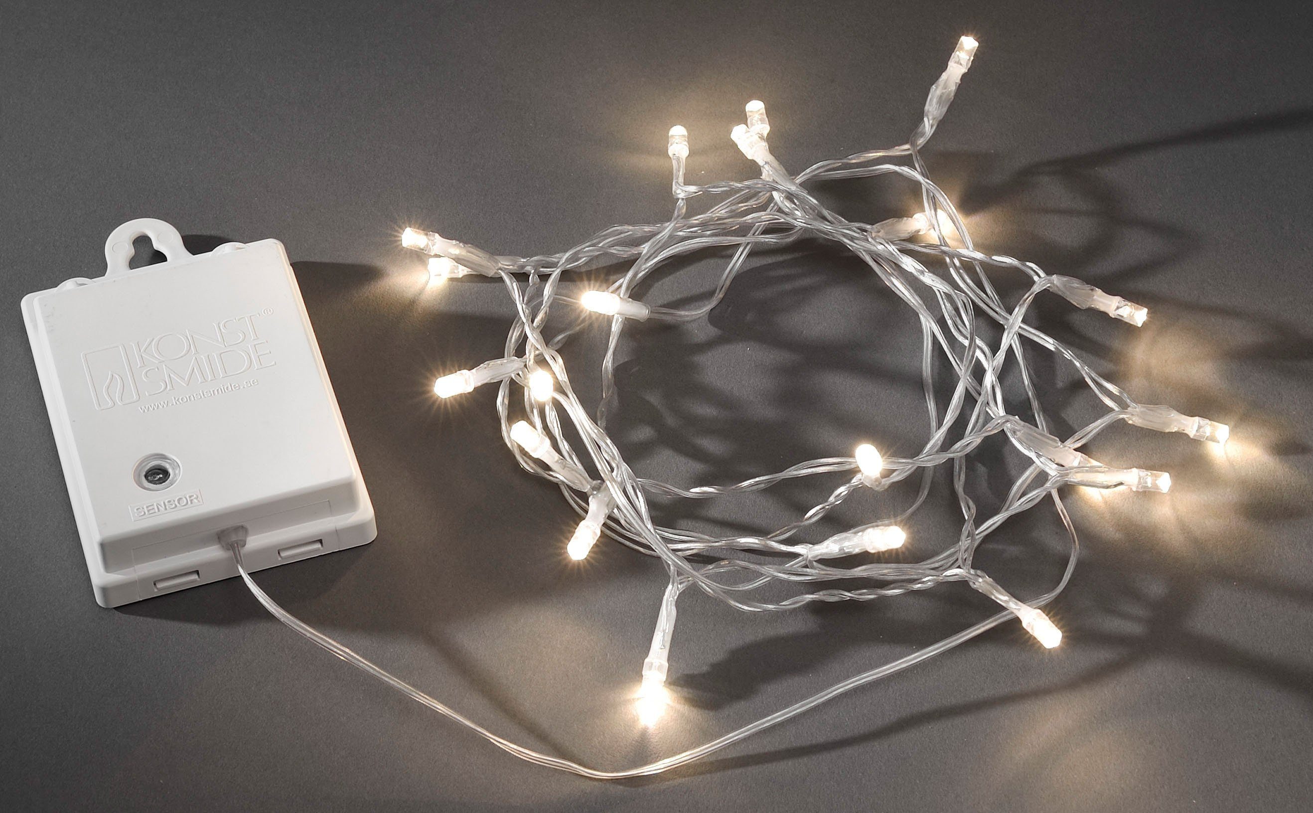 KONSTSMIDE Led-lichtsnoer Kerstversiering buiten voor buiten, 80 warmwitte dioden, transparante kabel