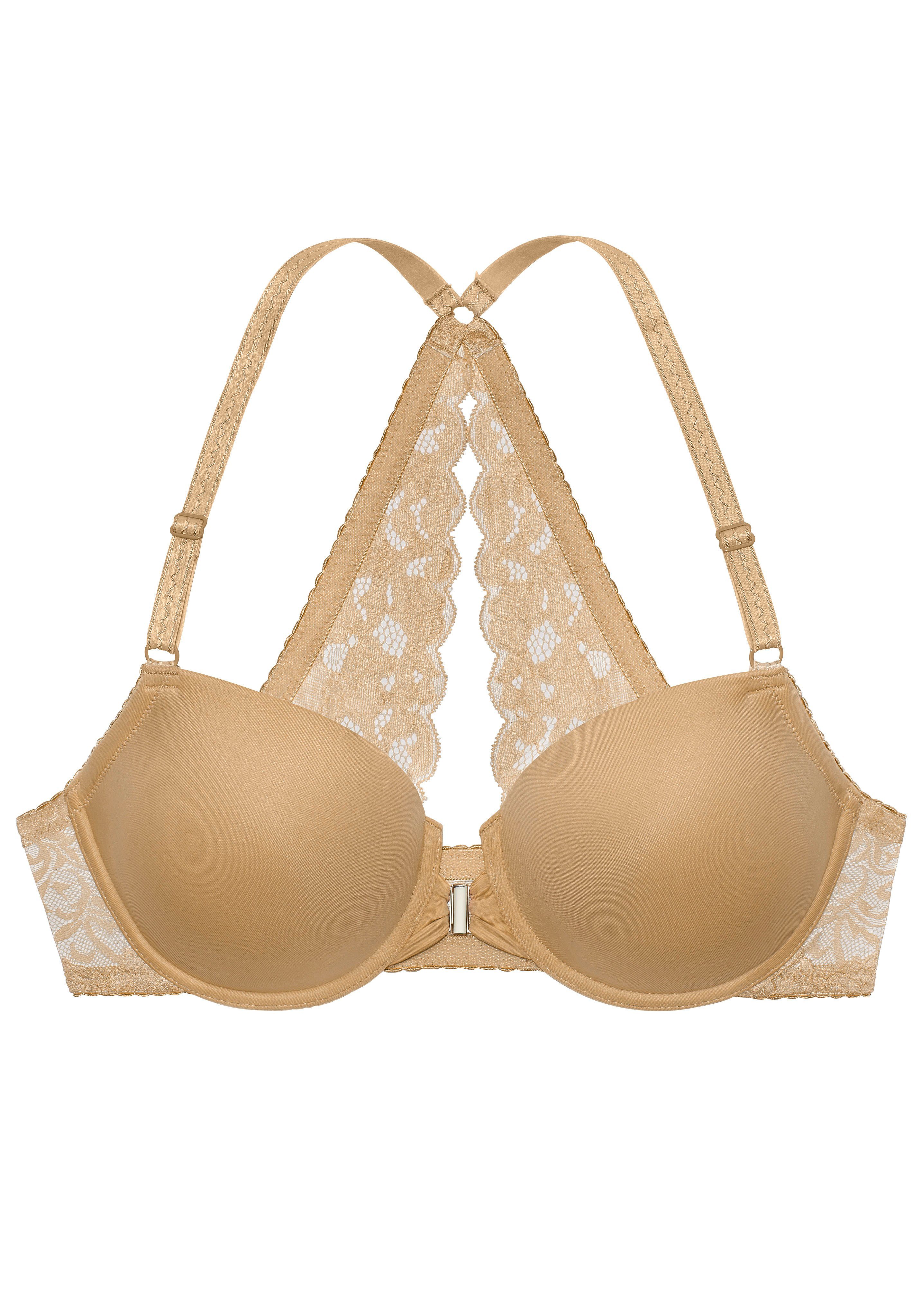 Lascana Bh met steuncups Premium Dessous met prachtige kanten achterkant en voorsluiting, ondergoed