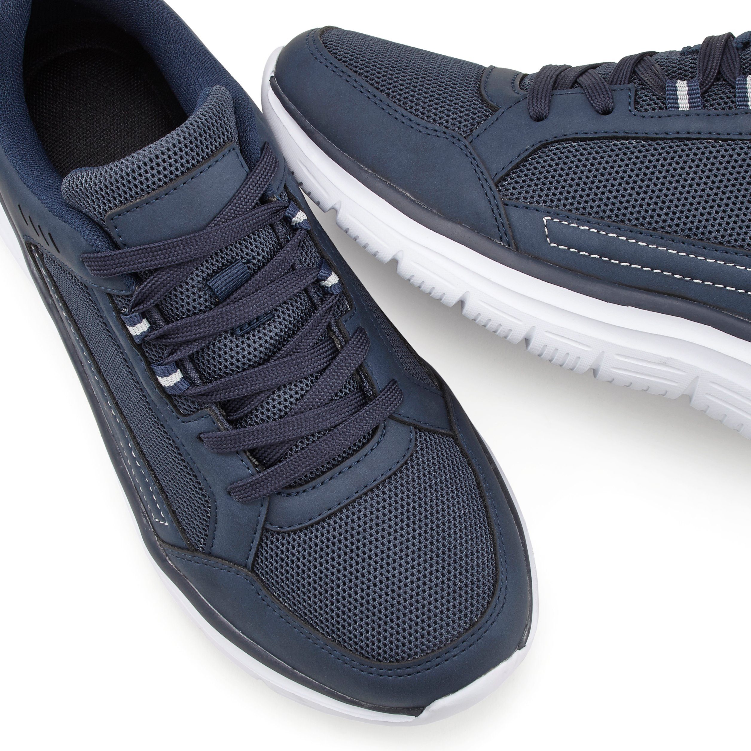 AUTHENTIC LE JOGGER Sneakers in materiaalmix, veterschoenen, vrijetijdsschoenen, ultralicht vegan