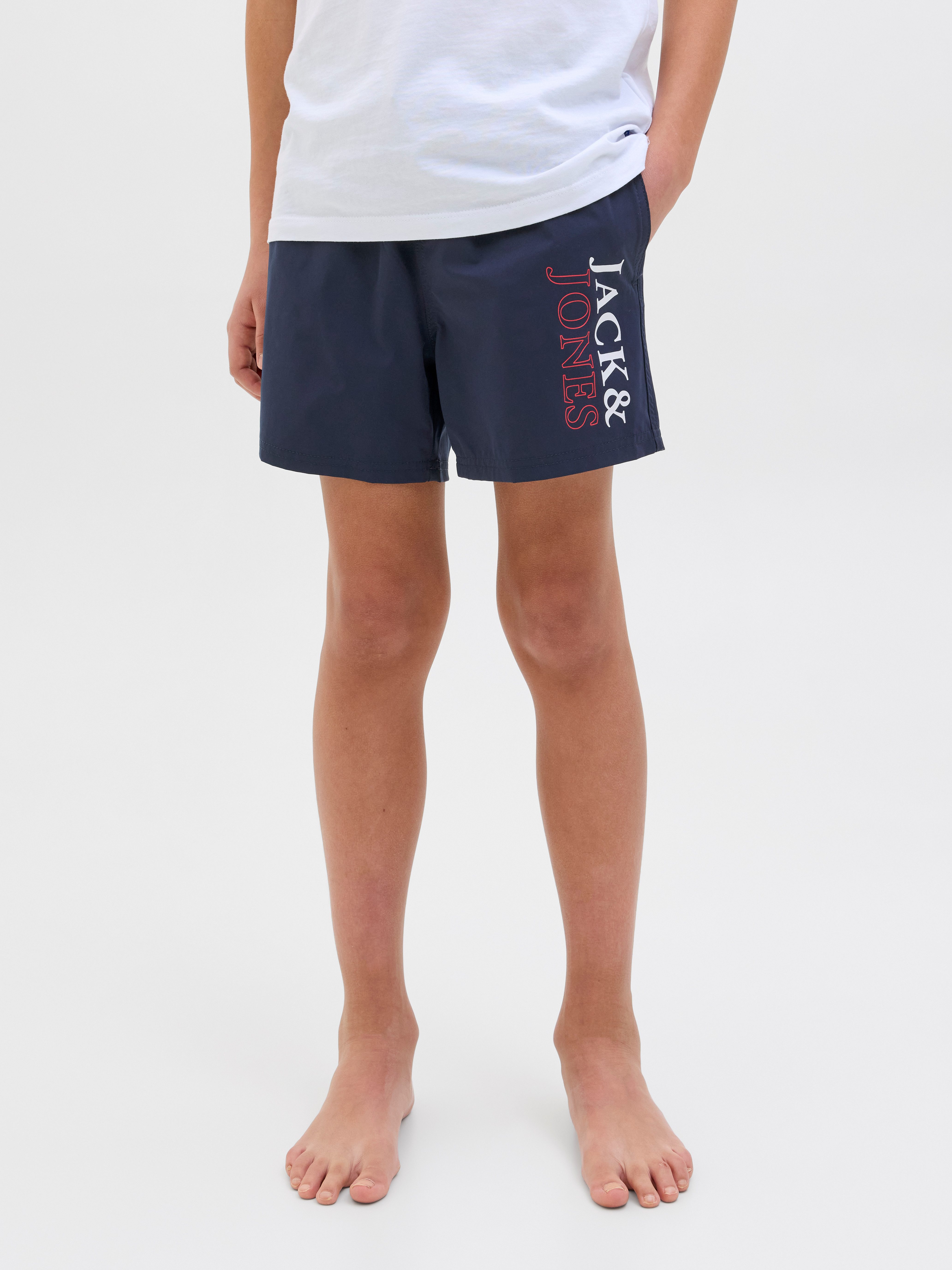 Jack & Jones Junior Zwemshort JPSTMAUI JJSWIM DOUBLE LOGO AKM SN JNR