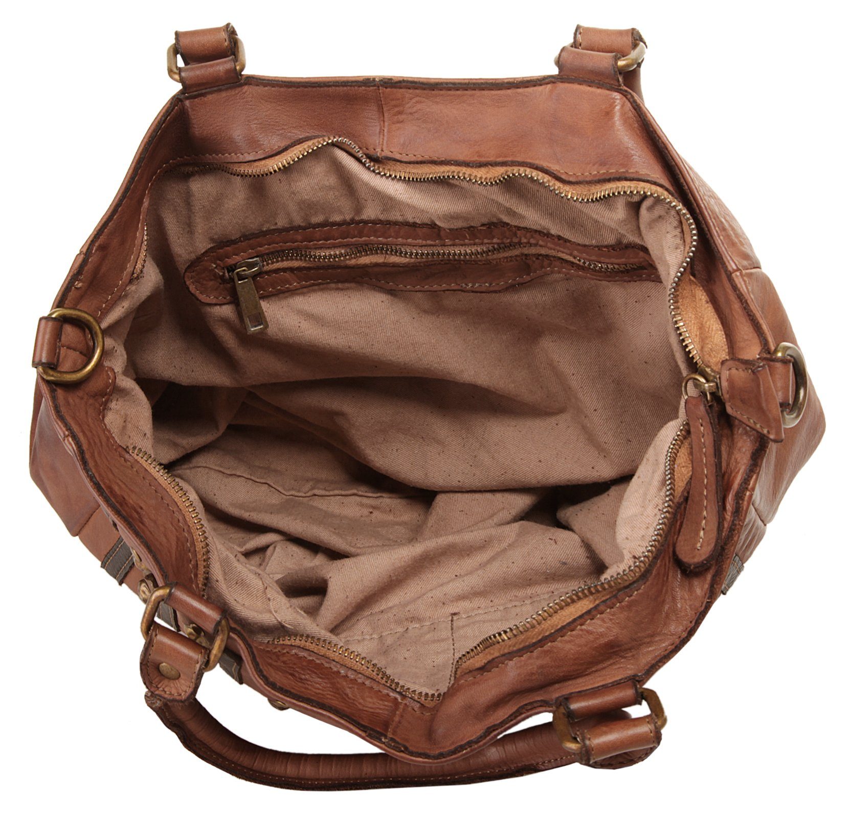 Samantha Look Shopper echt leer, made in italy