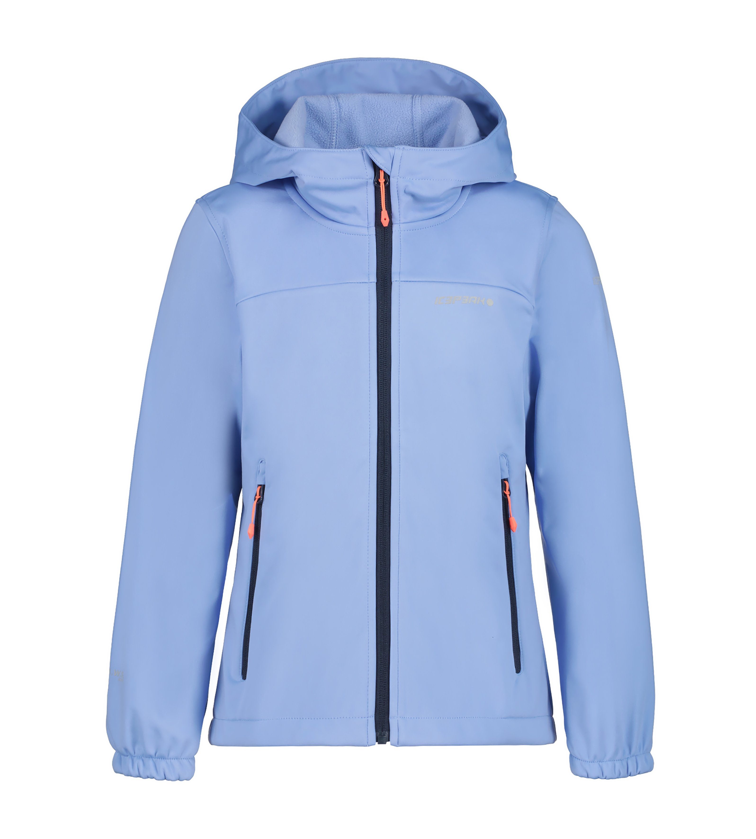 Icepeak softshell jack Kleve lichtblauw Outdoor jas Polyester Capuchon 164