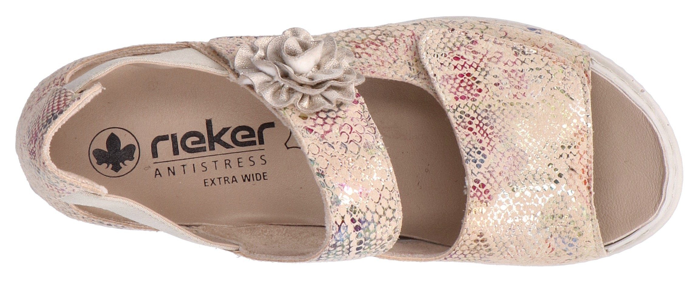 Rieker Sandalen , zomerschoen, sandaal, sleehak, met klittenbandsluitingen