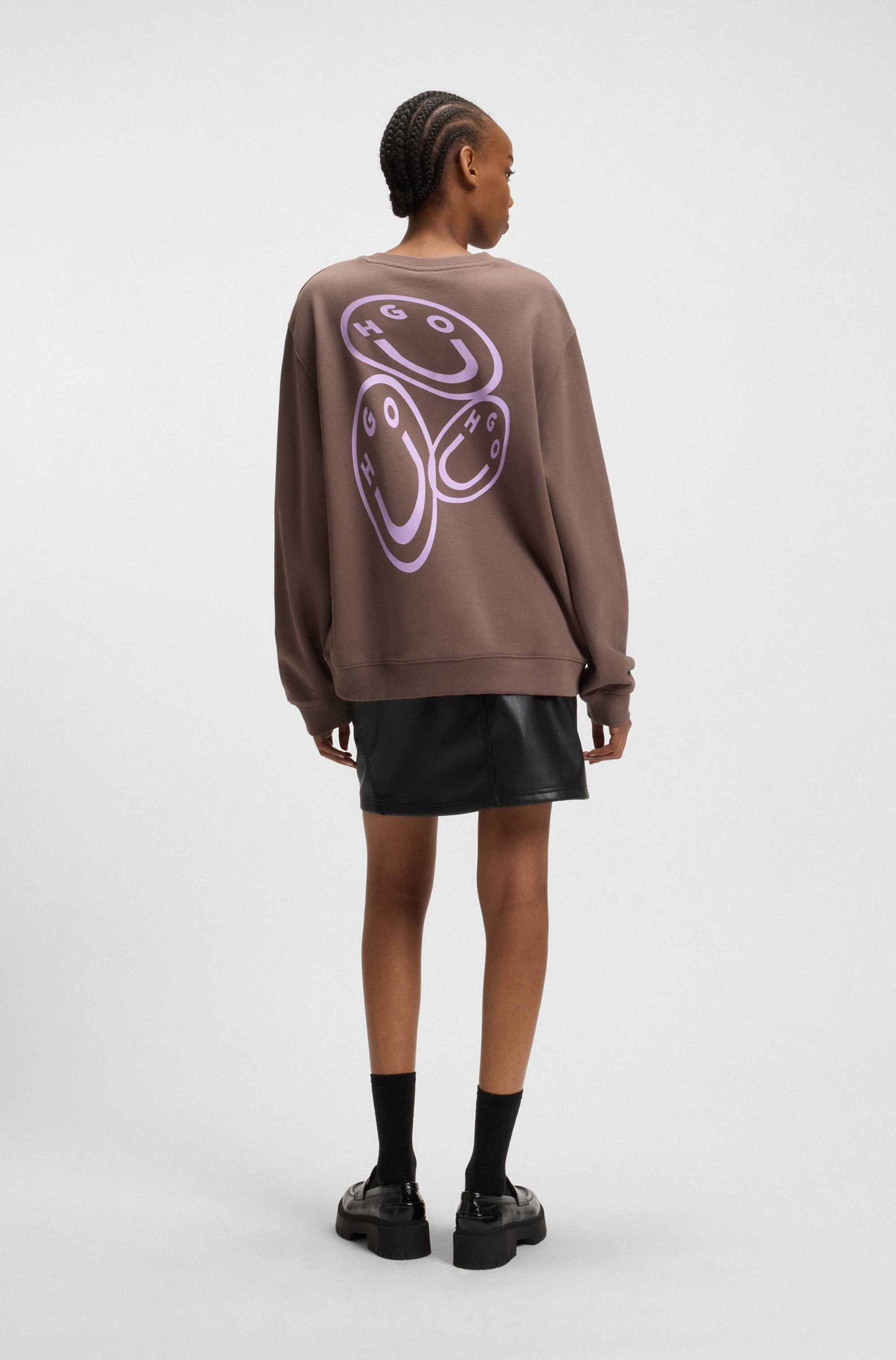 HUGO Blue Sweatshirt Oversized crew