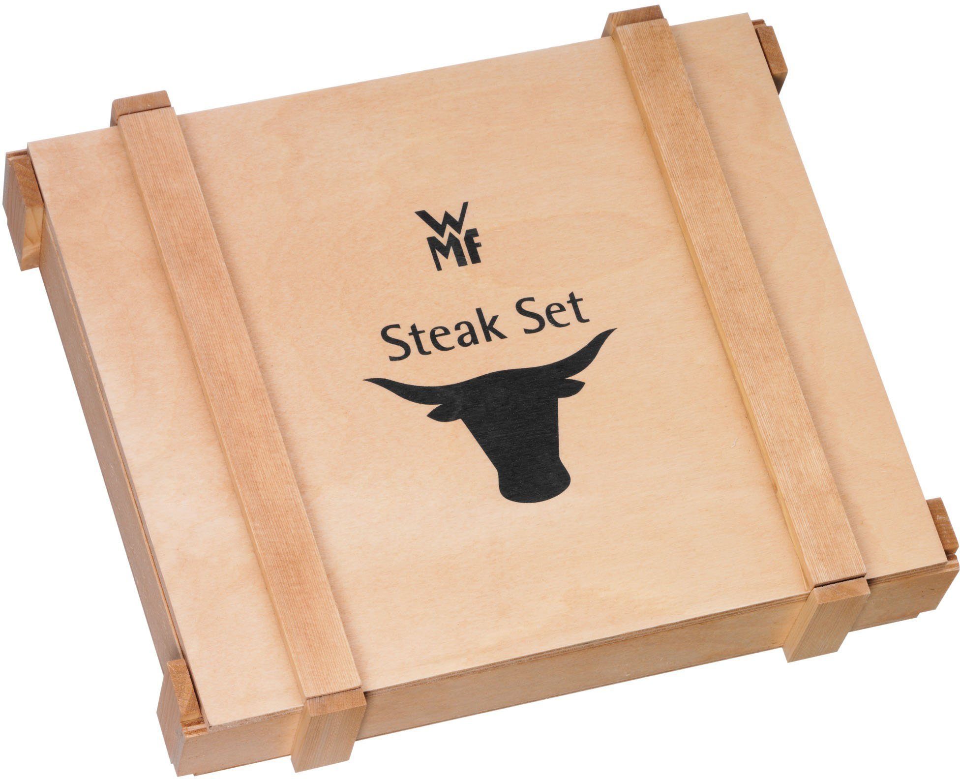 WMF Steakbestek Ranch gematteerd, eikenhout geolied (set, 12-delig)
