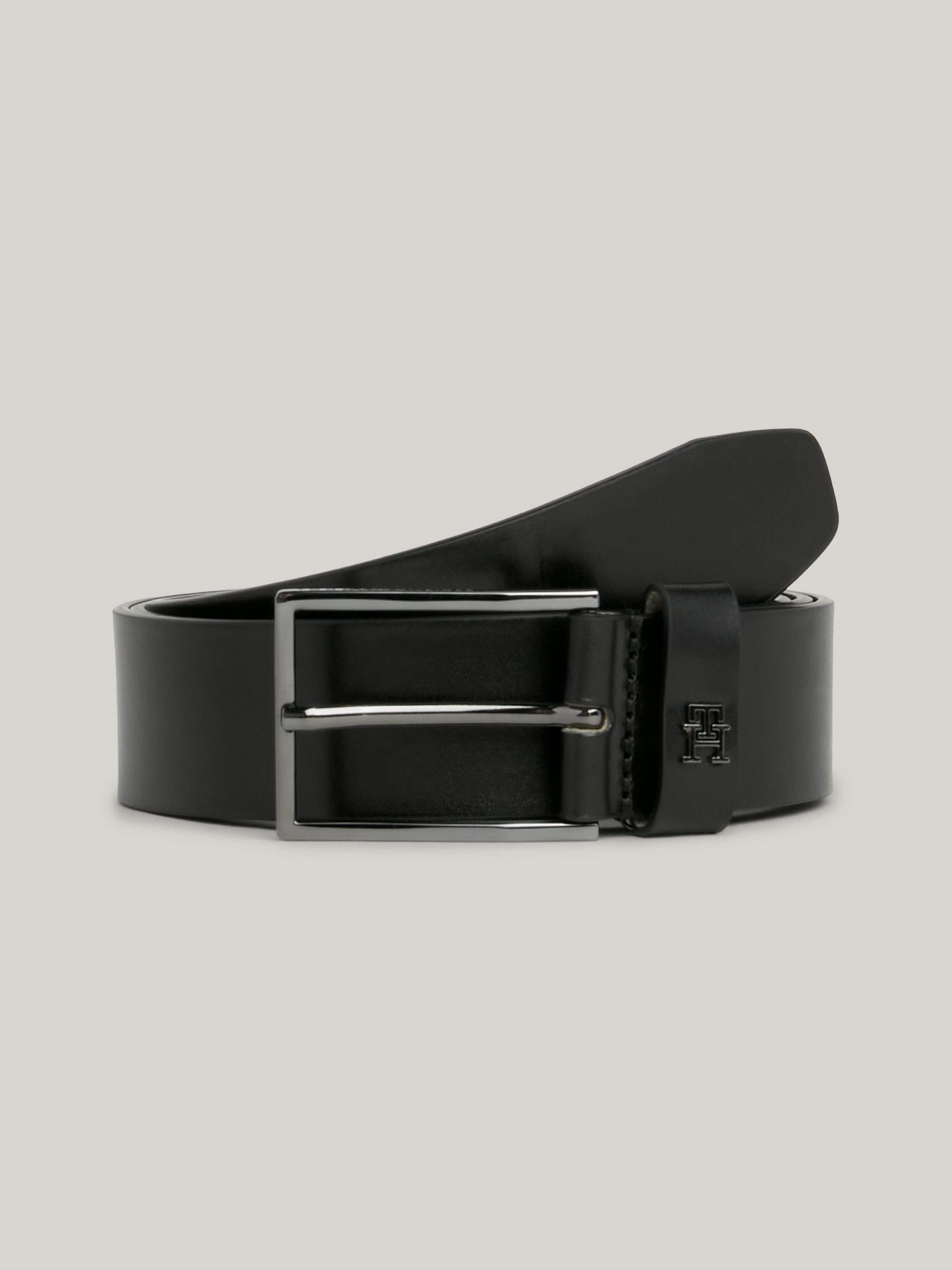 Tommy Hilfiger Leren riem TH IMD 3.5 met metalen label aan de sluiting