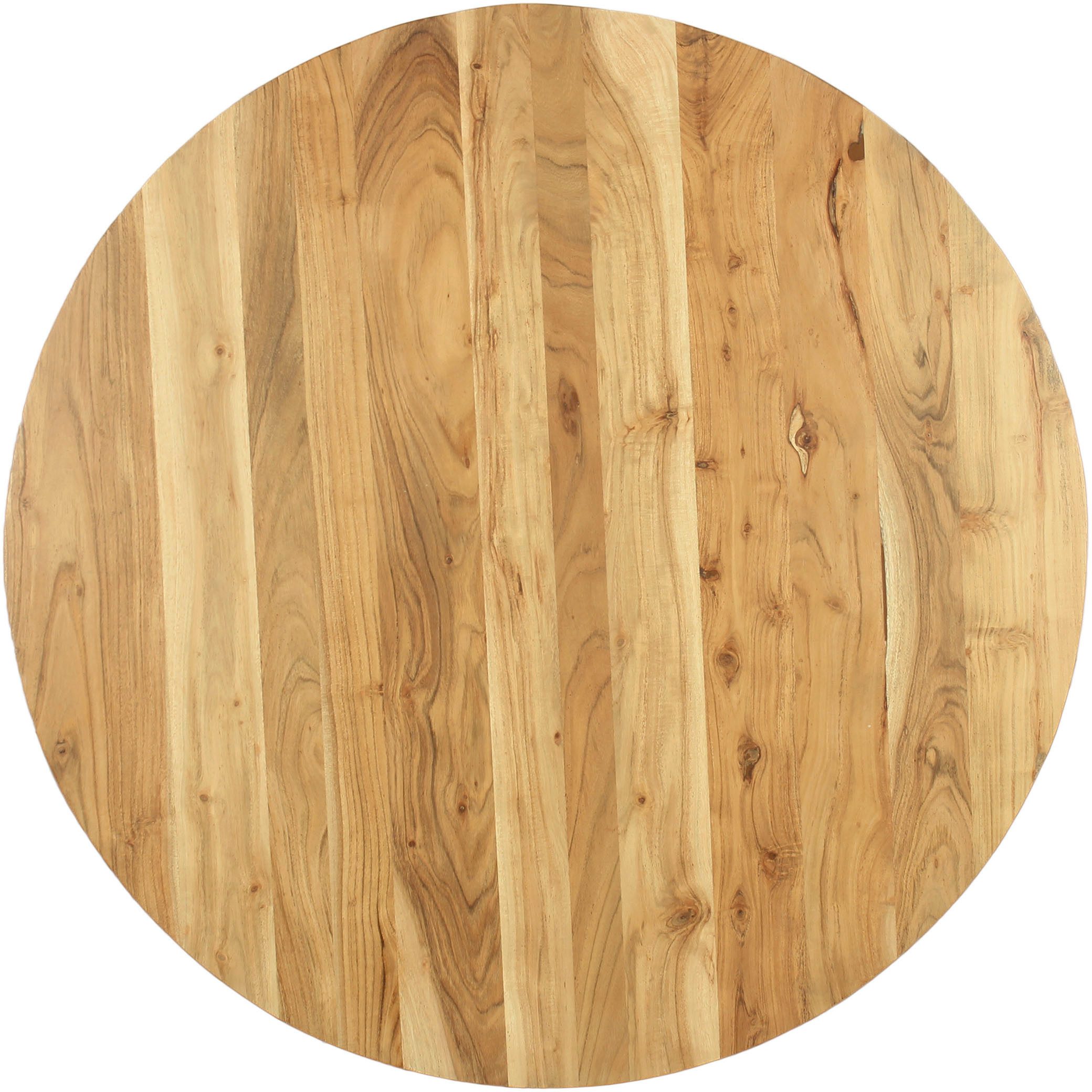 byLIVING Eettafel Arrow met 2,5 cm dikke, ronde massief houten tafelblad, d 100, h 77 cm (1 stuk)