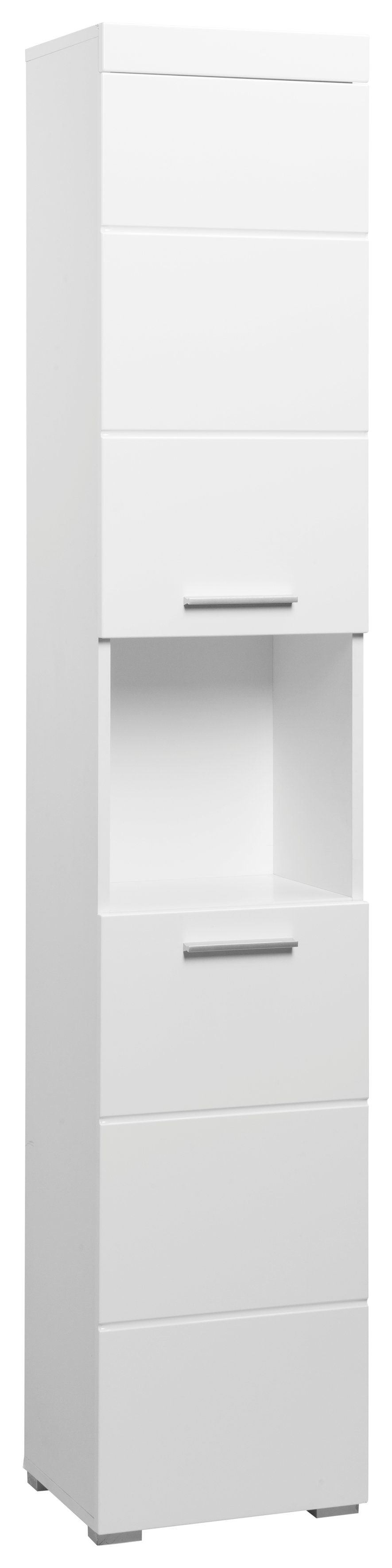 INOSIGN Hoge kast Avena Badkamer hoge kast met open vak, 2 deuren en 2 planken