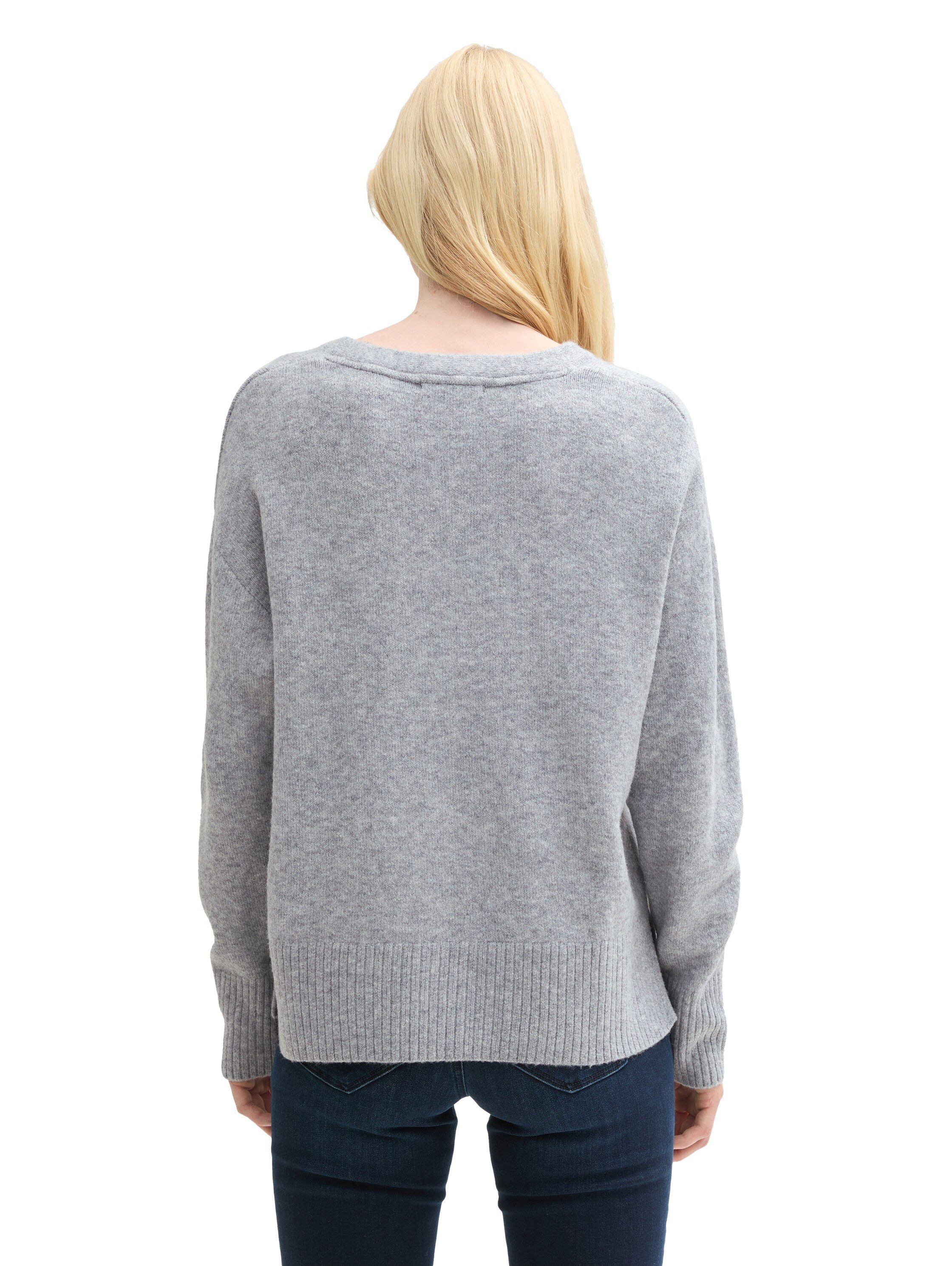 Tom Tailor Denim Gebreide trui met v-hals
