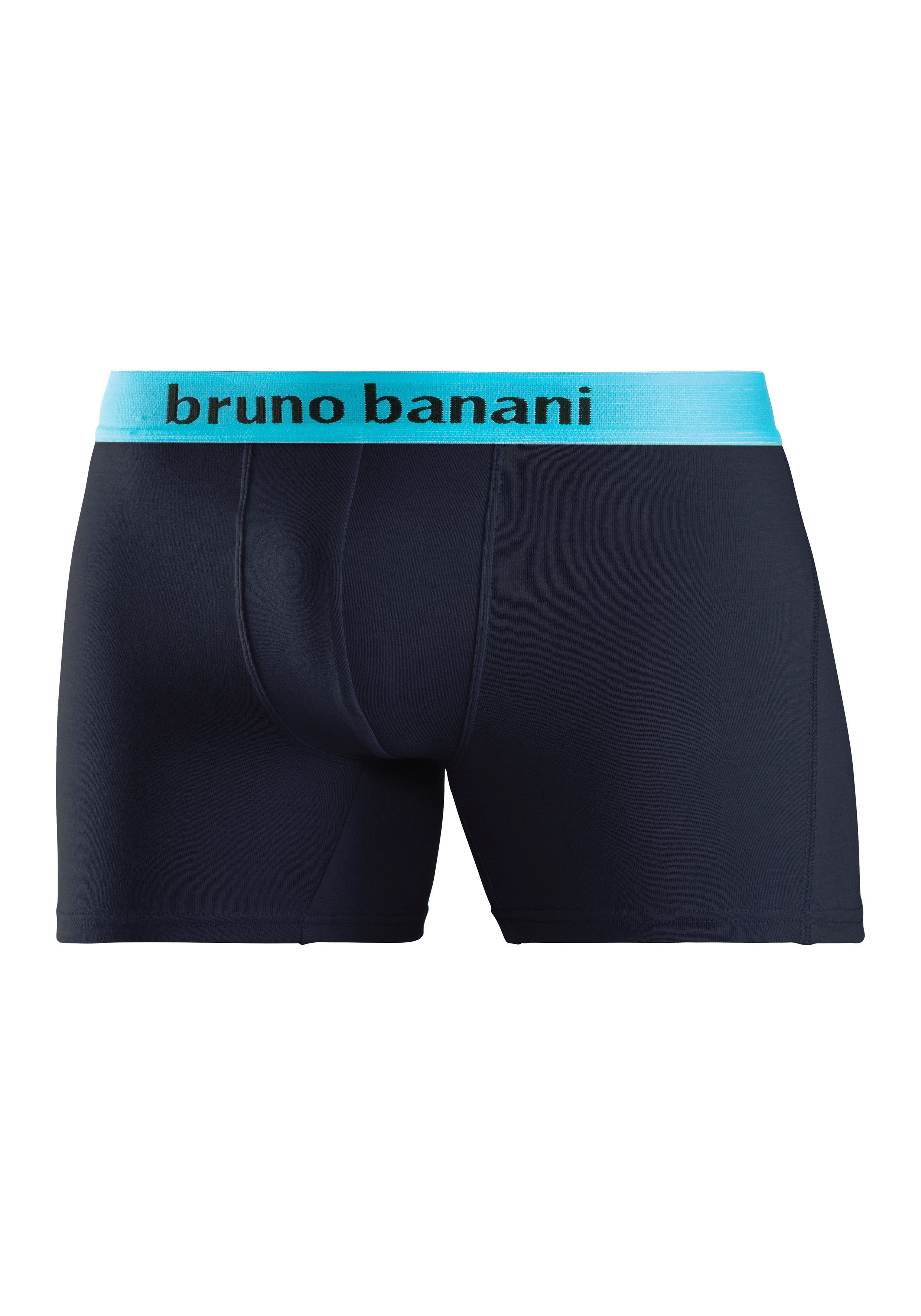 Bruno Banani Boxershort voor heren met langere pijpen en opvallende logo-tailleband (set, 4 stuks)