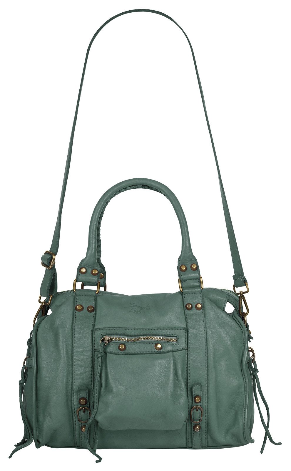 Samantha Look Shopper echt leer, made in italy (1-delig)