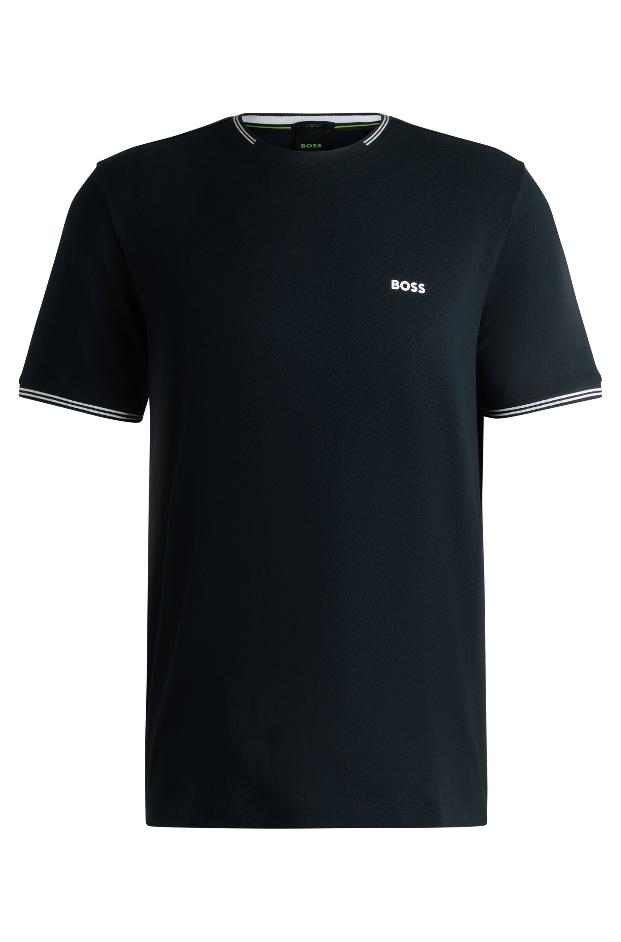 BOSS GREEN T-shirt Taul met contrasterende streepdetails