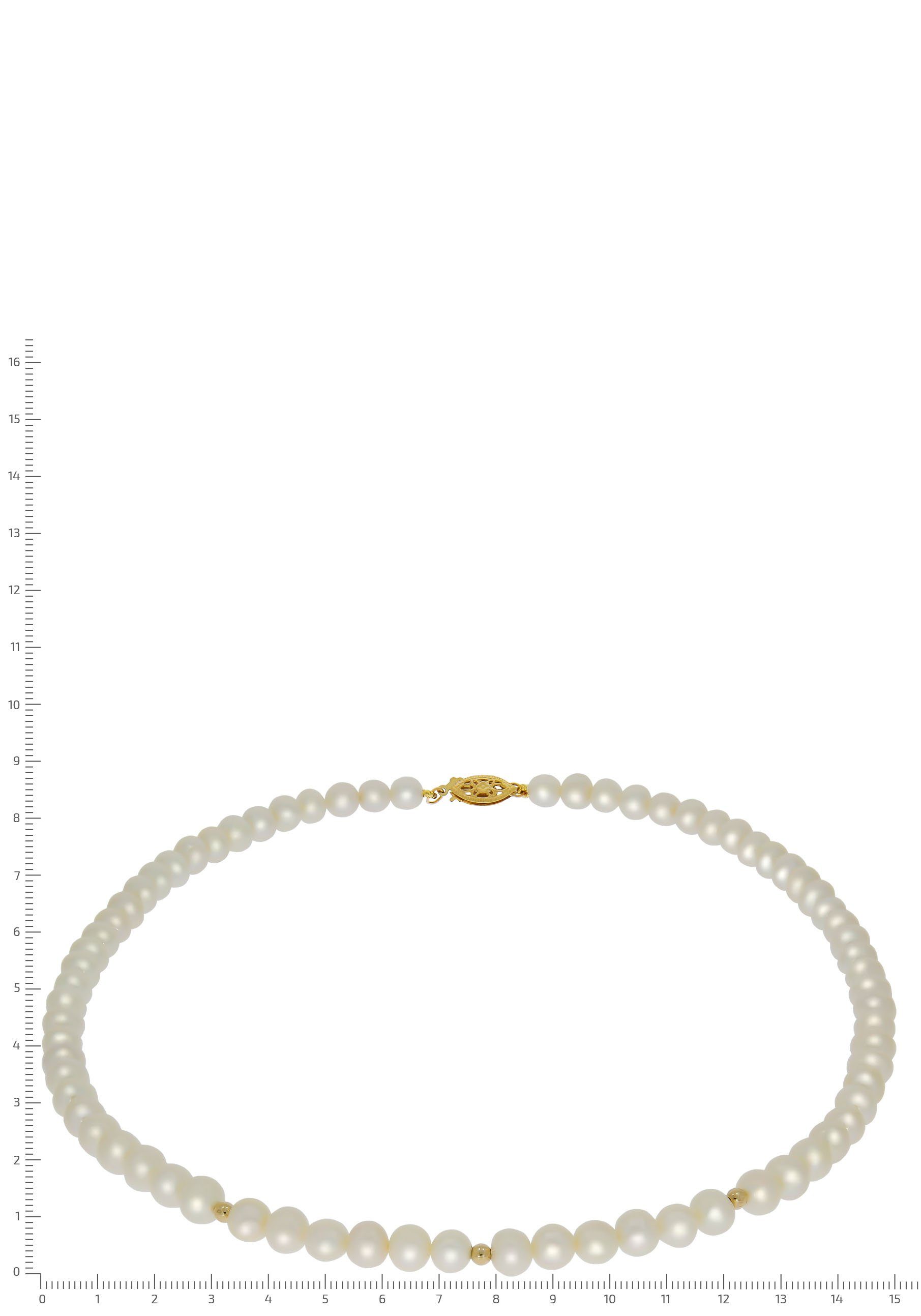 Firetti Parelsnoer Sieraad cadeau Goud 585 halssieraad ketting parel