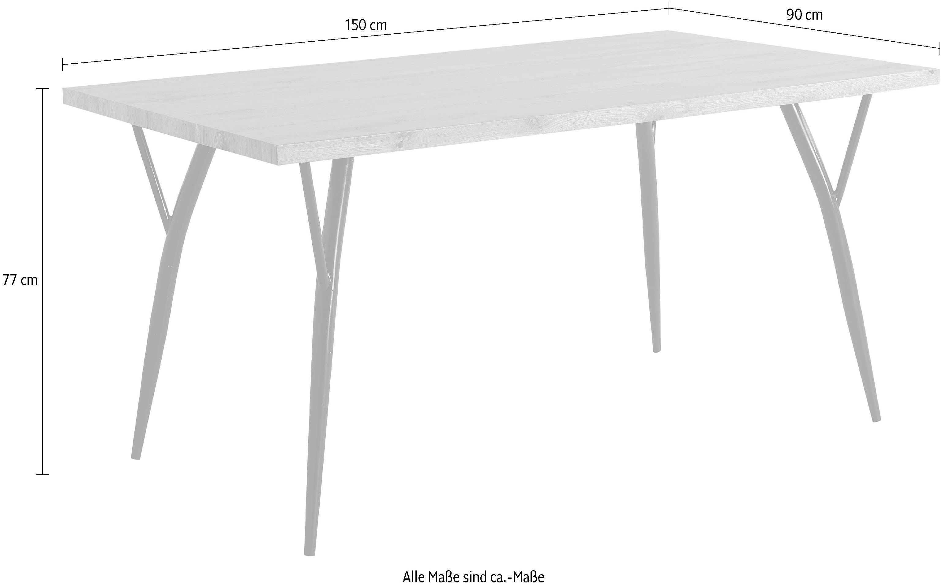 Home affaire Eettafel Aage Eikendecor, breedte 150 cm