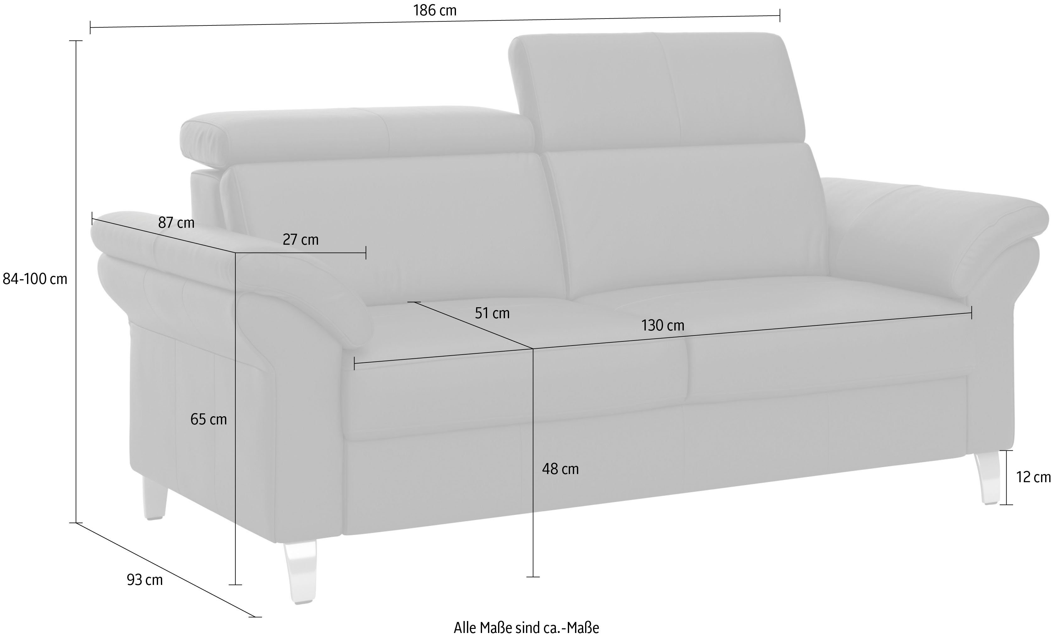 sit&more 2,5-zitsbank Arngast met binnenvering en verstelbare hoofdsteun