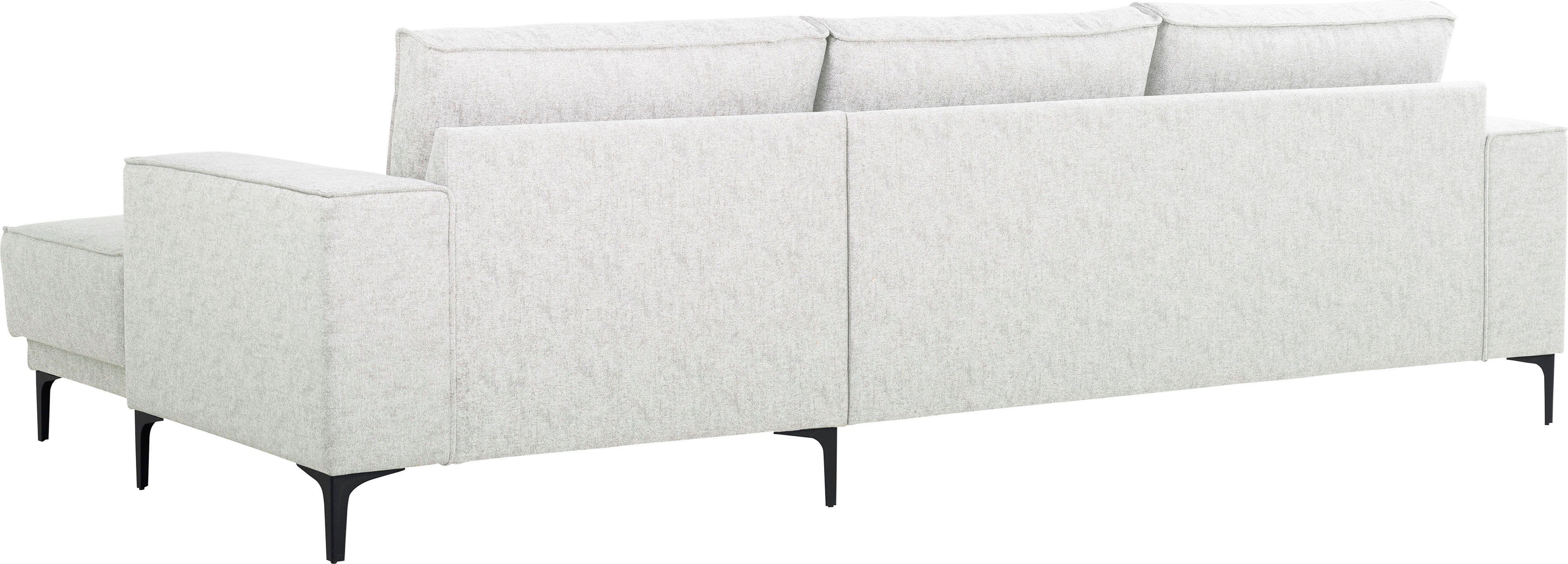 Places of Style Hoekbank Oland, structuur, platweefsel, luxe microvezel, bouclé