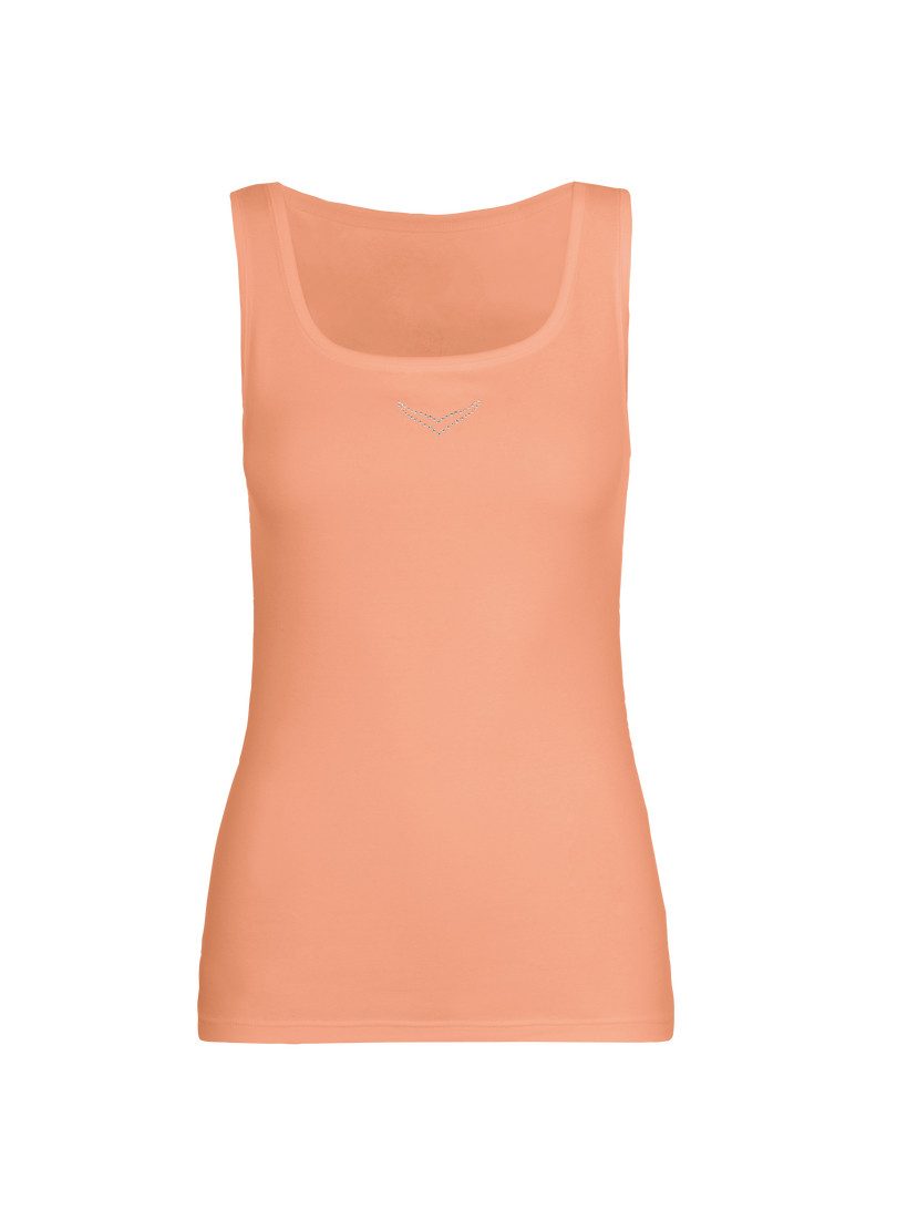 Trigema Tanktop TRIGEMA hemdshirt met kristallen (1-delig)