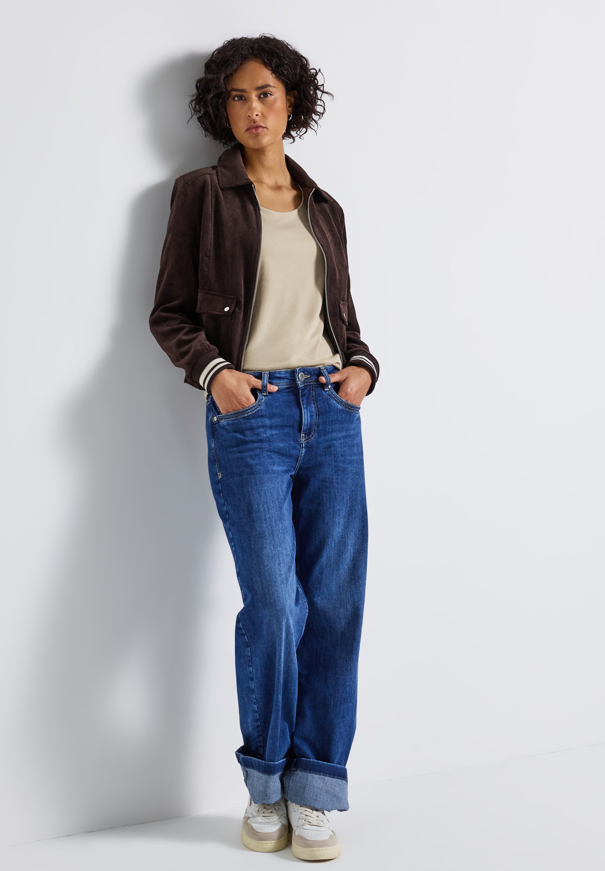 STREET ONE Shirt met ronde hals Style Pania met een ronde hals