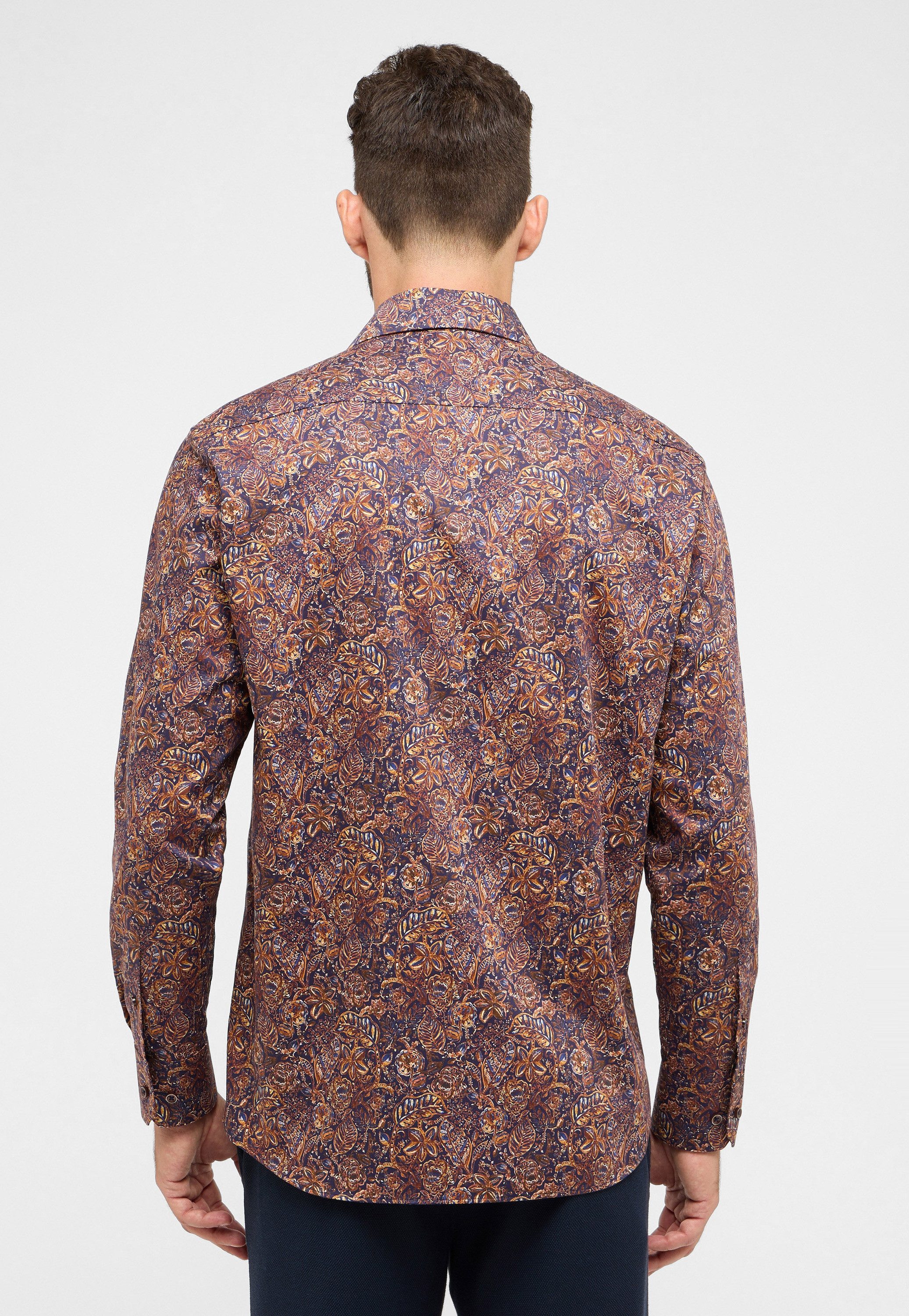 Eterna Overhemd met lange mouwen Comfort fit NON IRON (strijkvrij)
