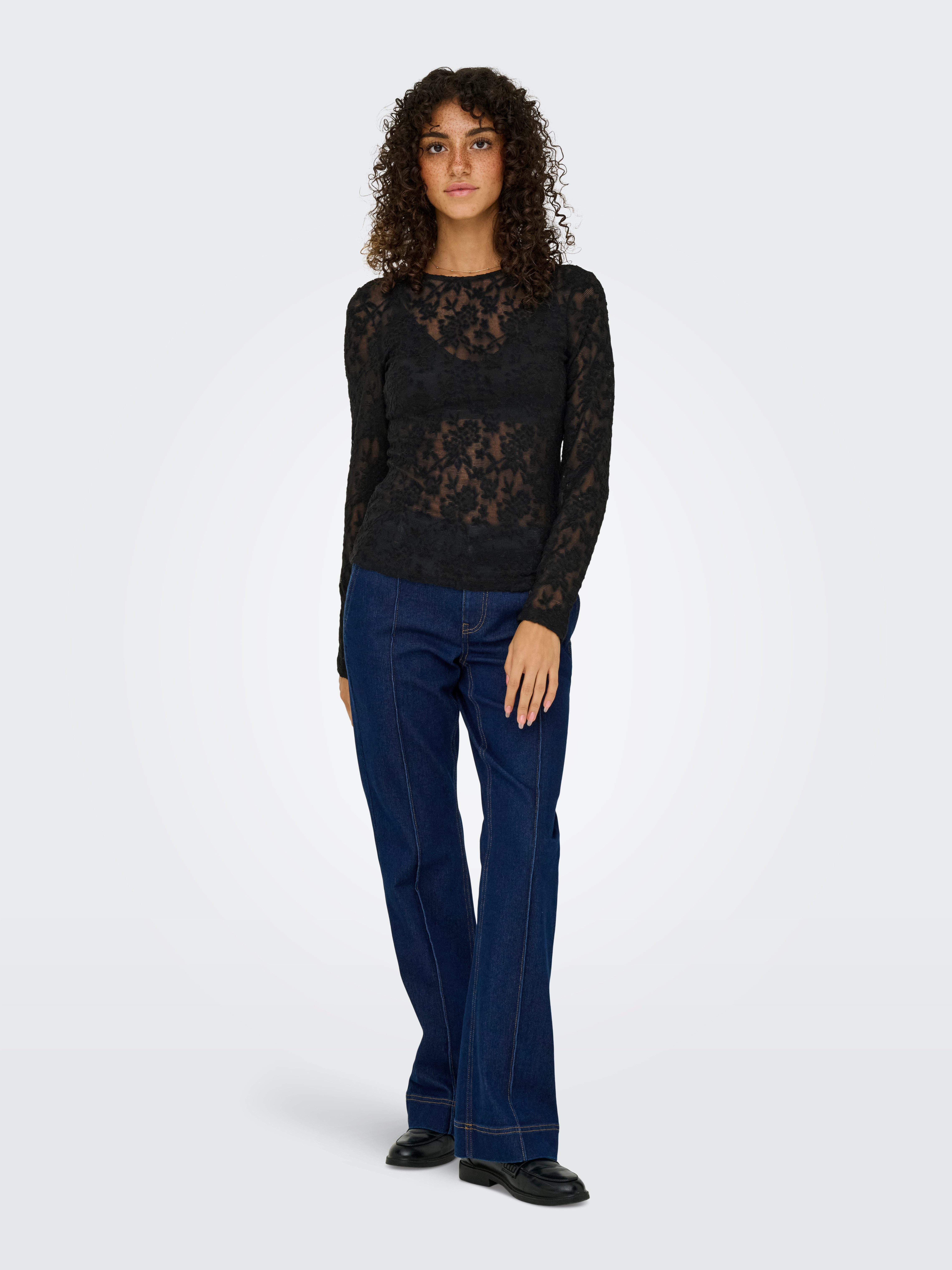 Only Shirt met lange mouwen ONLBLAISE L/S TOP JRS